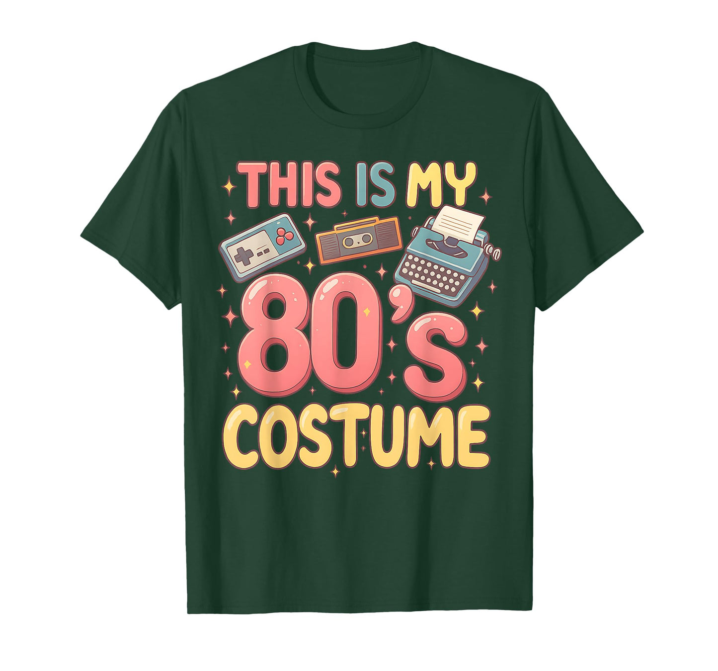 This Is My 80's Costume Retro Graphic Illustration T-Shirt