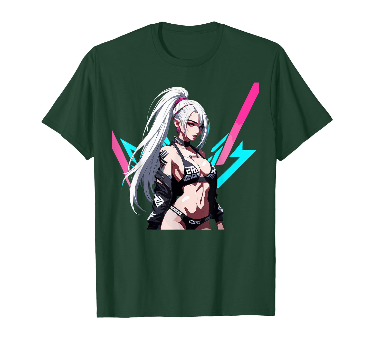 Sexy Waifu Otaku Anime Cyberpunk Girl Japanese T-Shirt