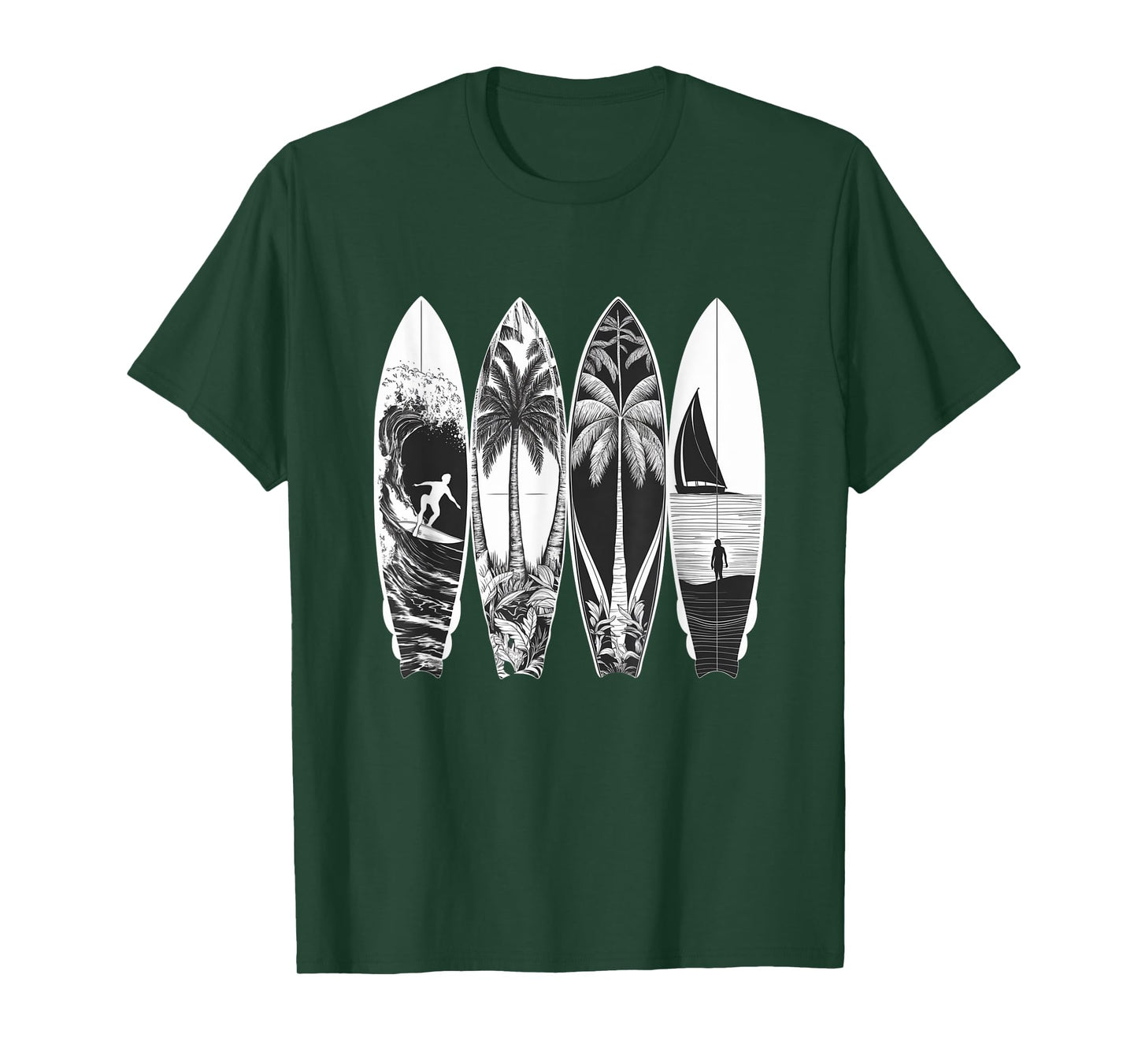 Vintage Surfer Classic Surfing Retro Surfboard Surfboarder T-Shirt