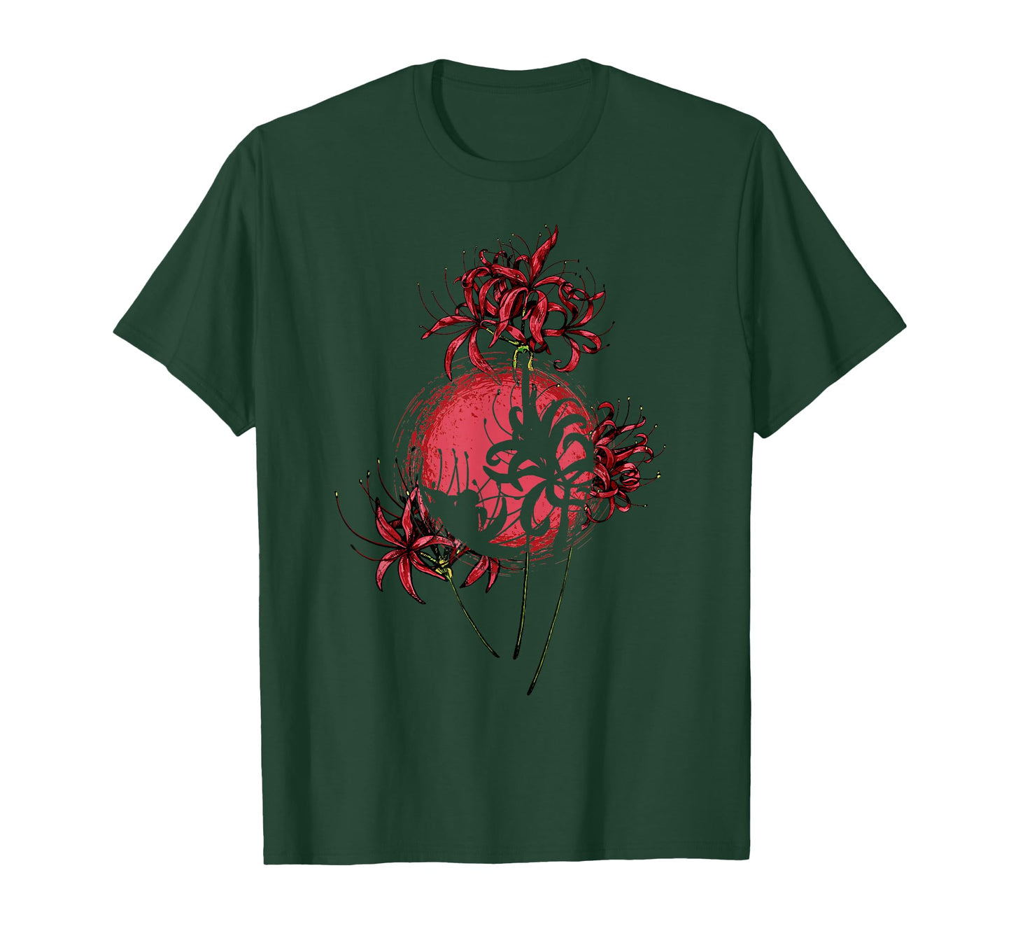 Japanese Spider Lily Lycoris Grunge Anime Aesthetic Flower T-Shirt