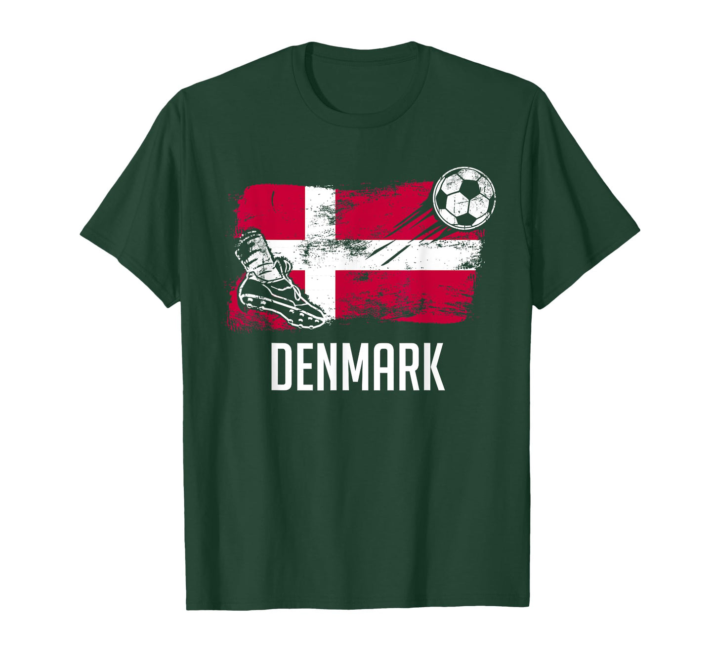 Denmark Flag Jersey Danish Soccer Team Danish T-Shirt