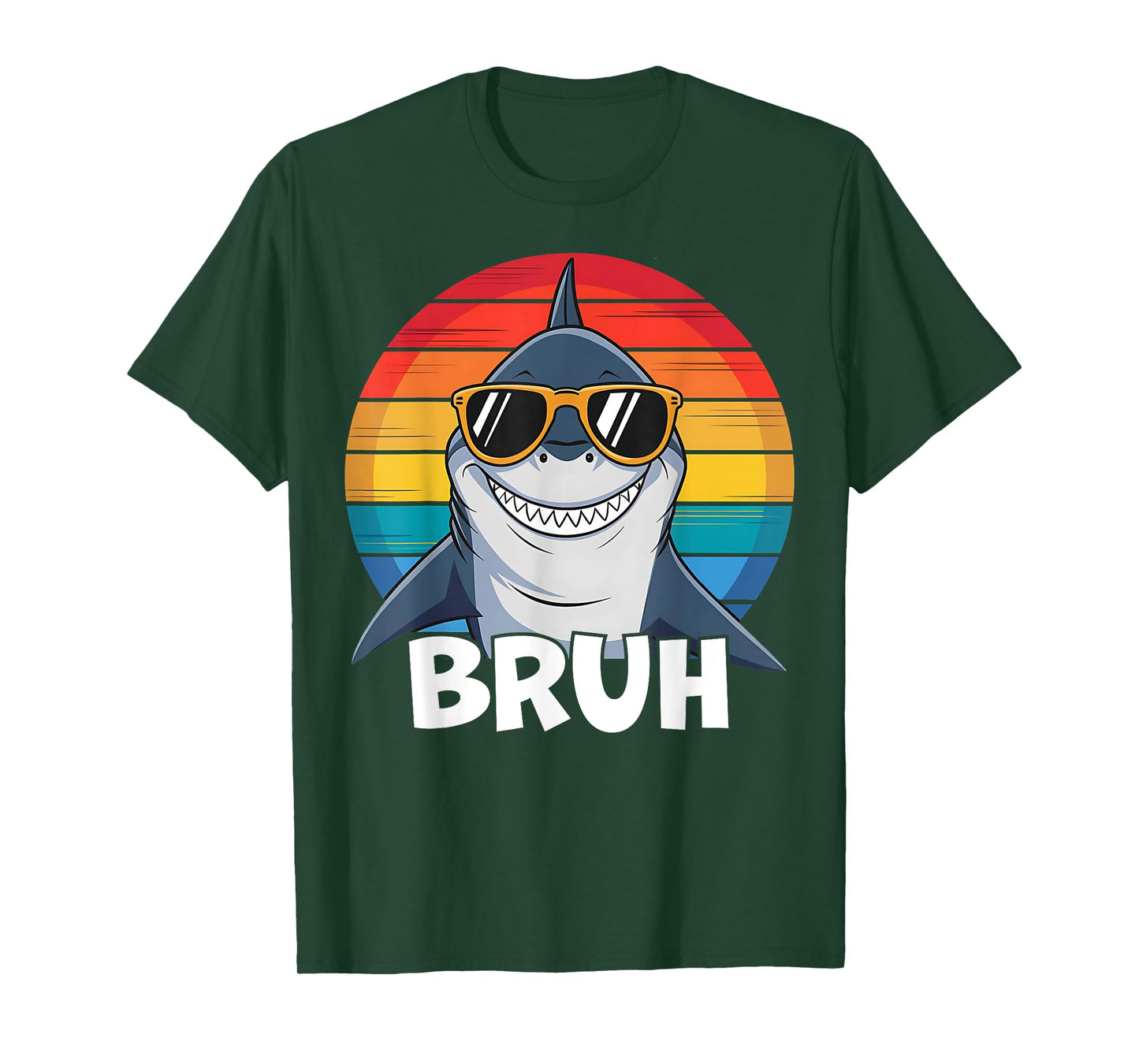 Funny Boys Shark Graphic Toddler Kids Shark Face Open Mouth T-Shirt