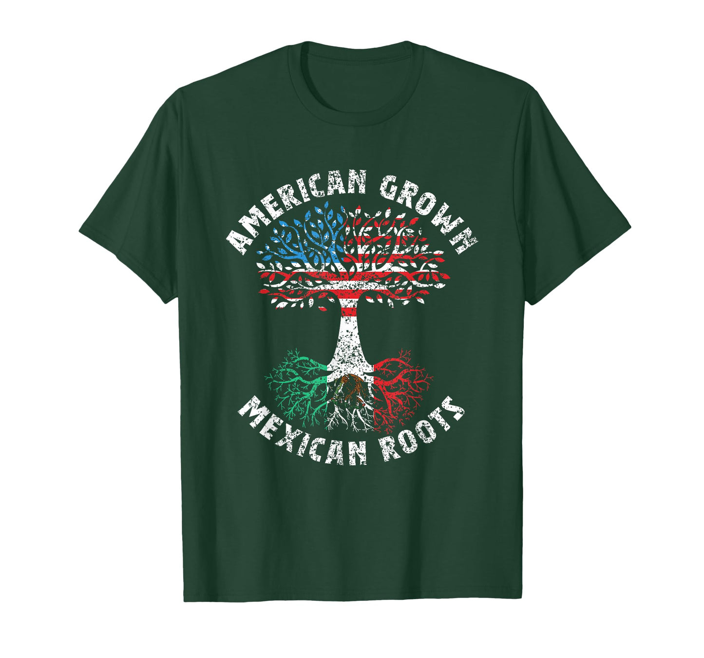 American Grown Mexican Roots Mexico Country Lover Proud Us T-Shirt