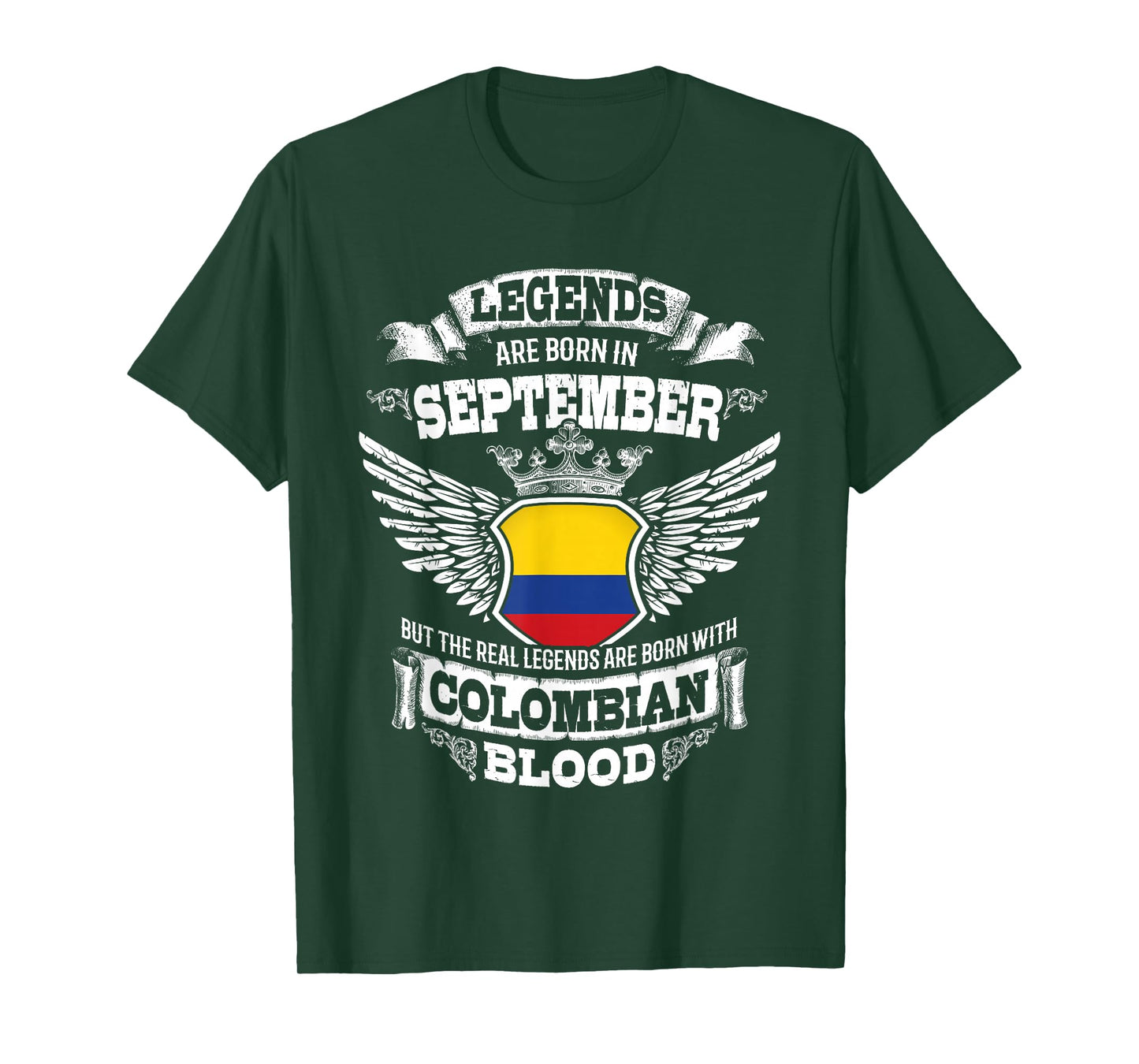 Colombia Colombian Flag Colombians Birthday September Gift T-Shirt