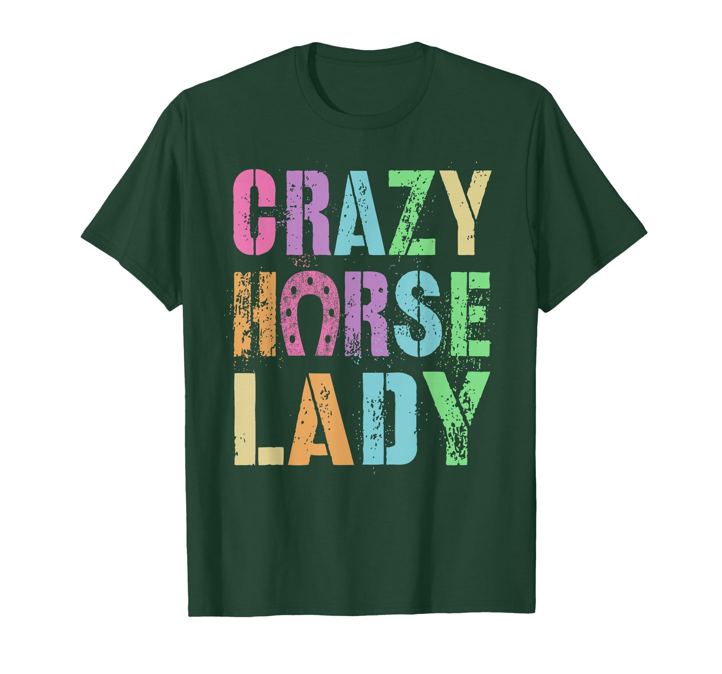 Vintage Crazy Horse Lady Equestrian Squad Pony Gallop Vibes T-Shirt