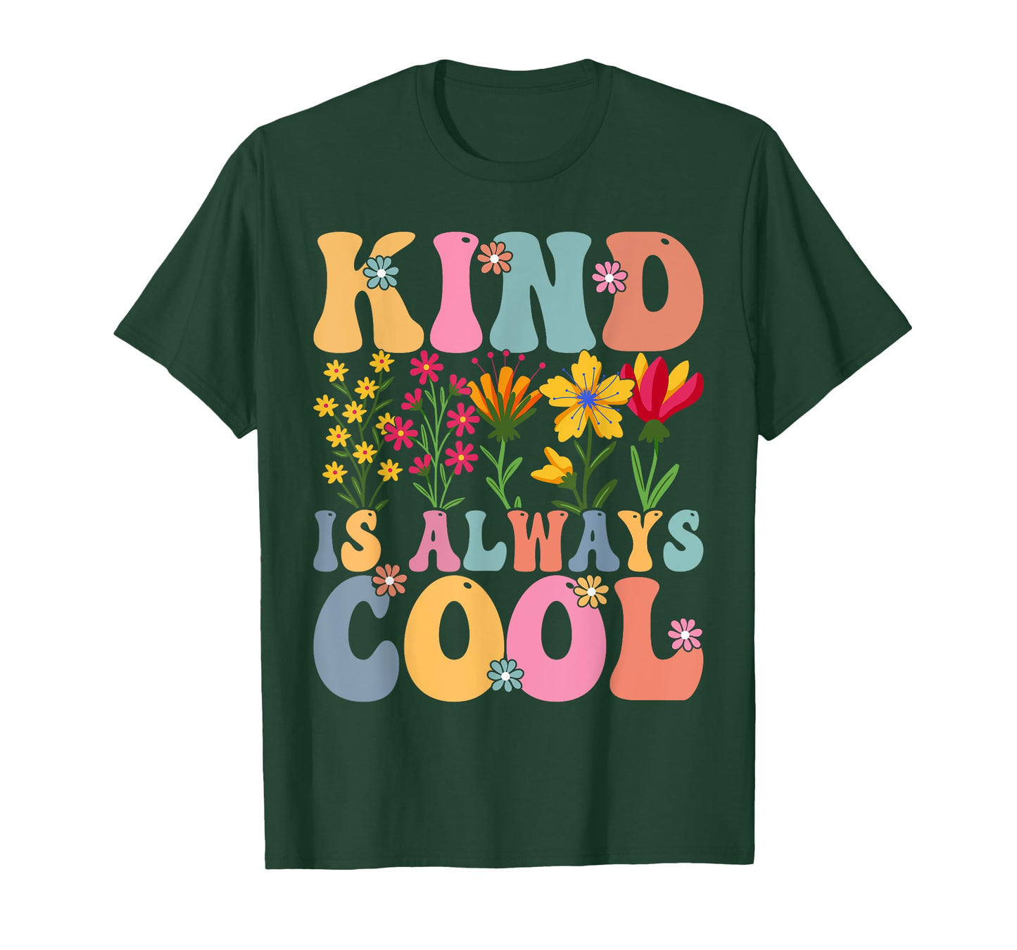 Kind is Always Cool Groovy Teacher Be Kind Kindness T-Shirt