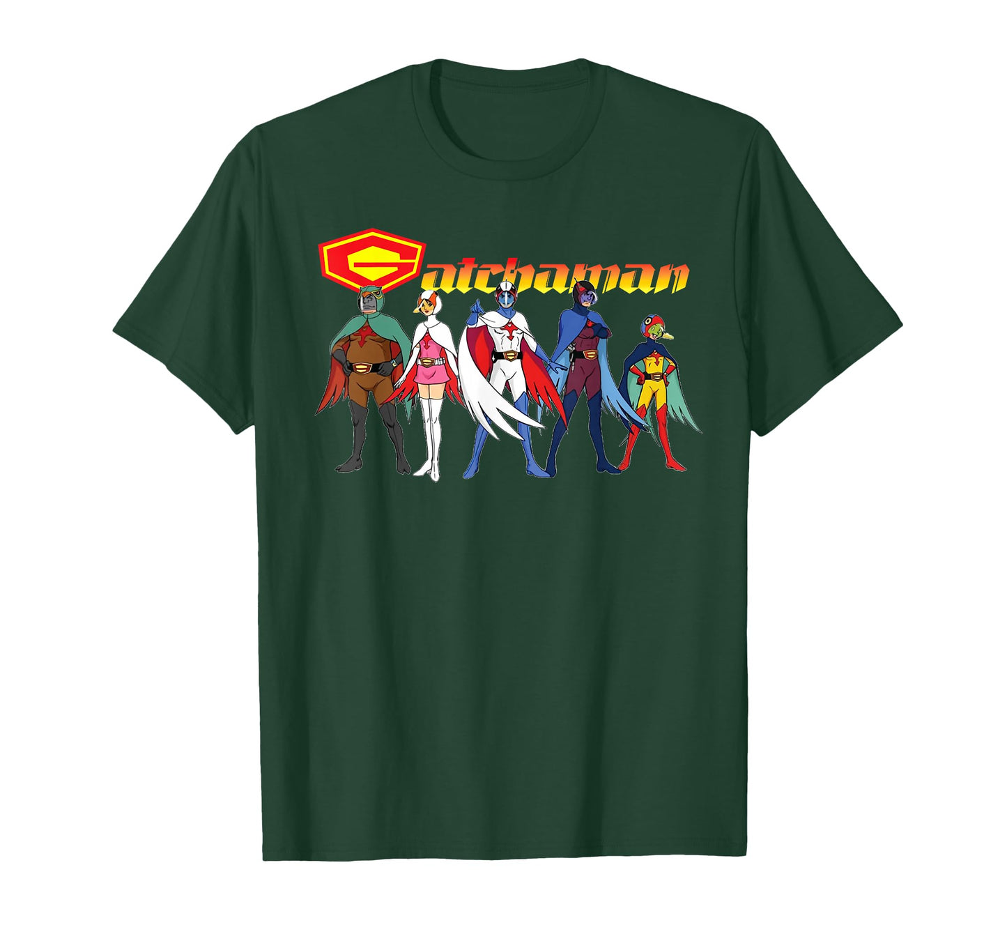 Gatchaman Battle of The Planets Retro Graphic T-Shirt
