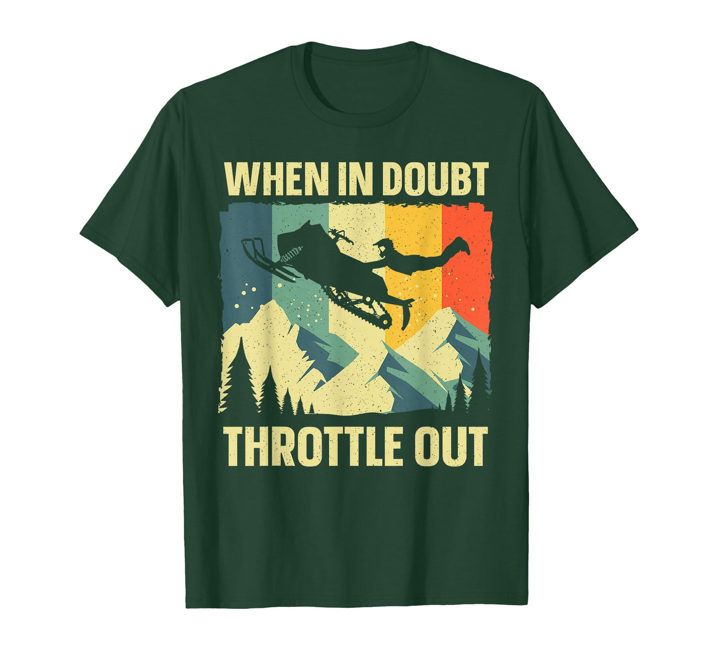 Cool Snowmobile Art For Men Women Kids Snowmobile Lovers T-Shirt
