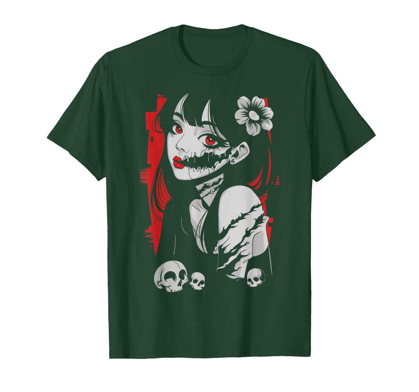 Horror Anime Manga Japan Kawaii Goth Gifts For Men Women Kid T-Shirt
