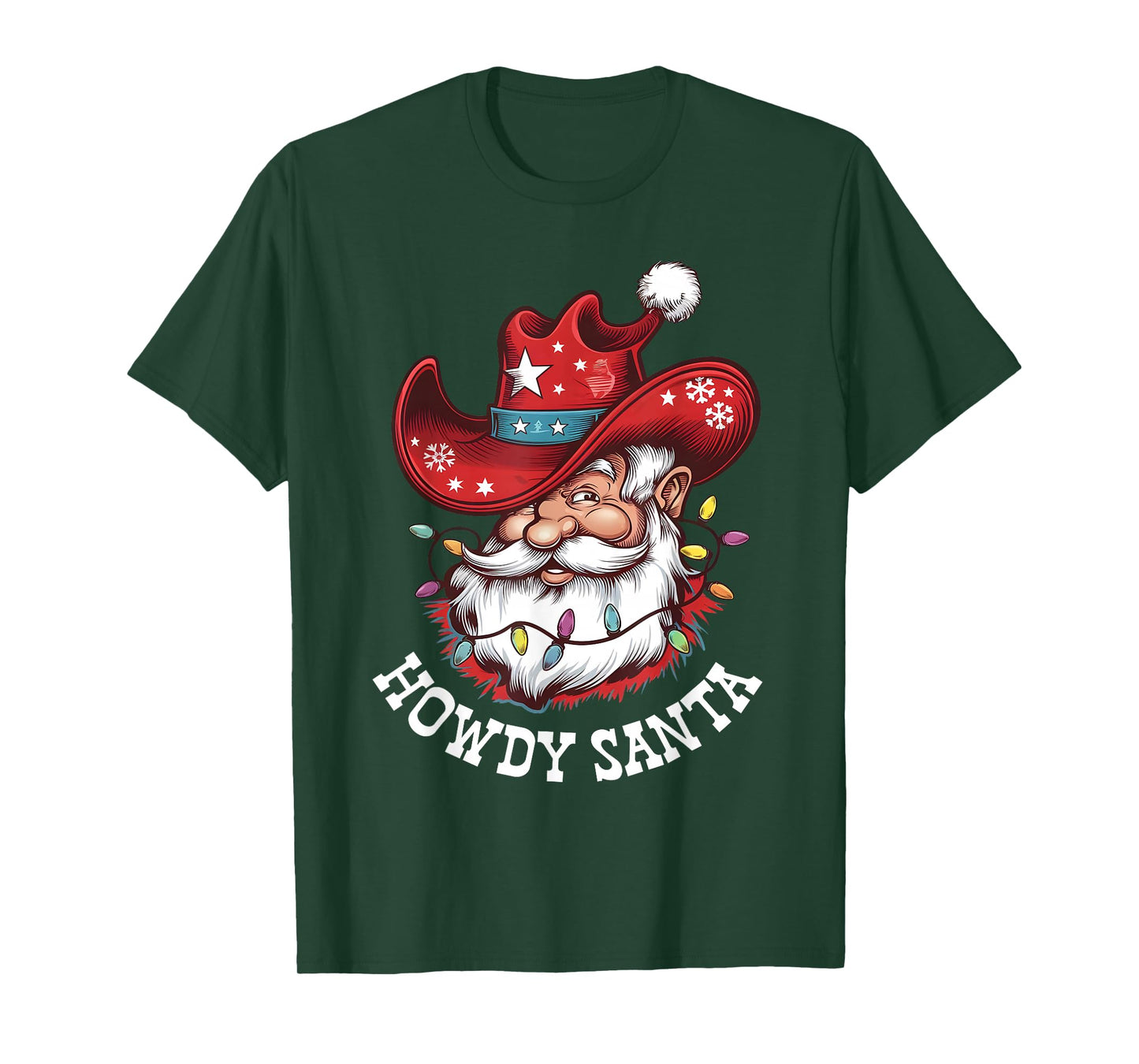 Howdy Santa Cowboy Western Christmas Funny Xmas Costumes T-Shirt
