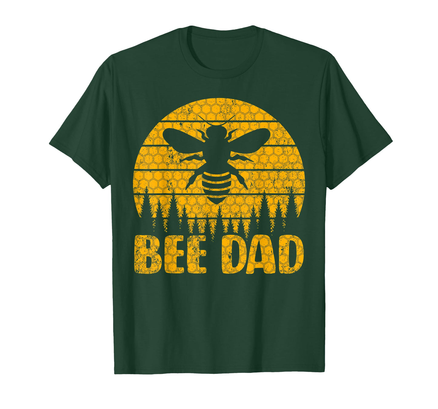Mens Bee Vintage Beekeeper Keeping Bee Dad Father's Day T-Shirt