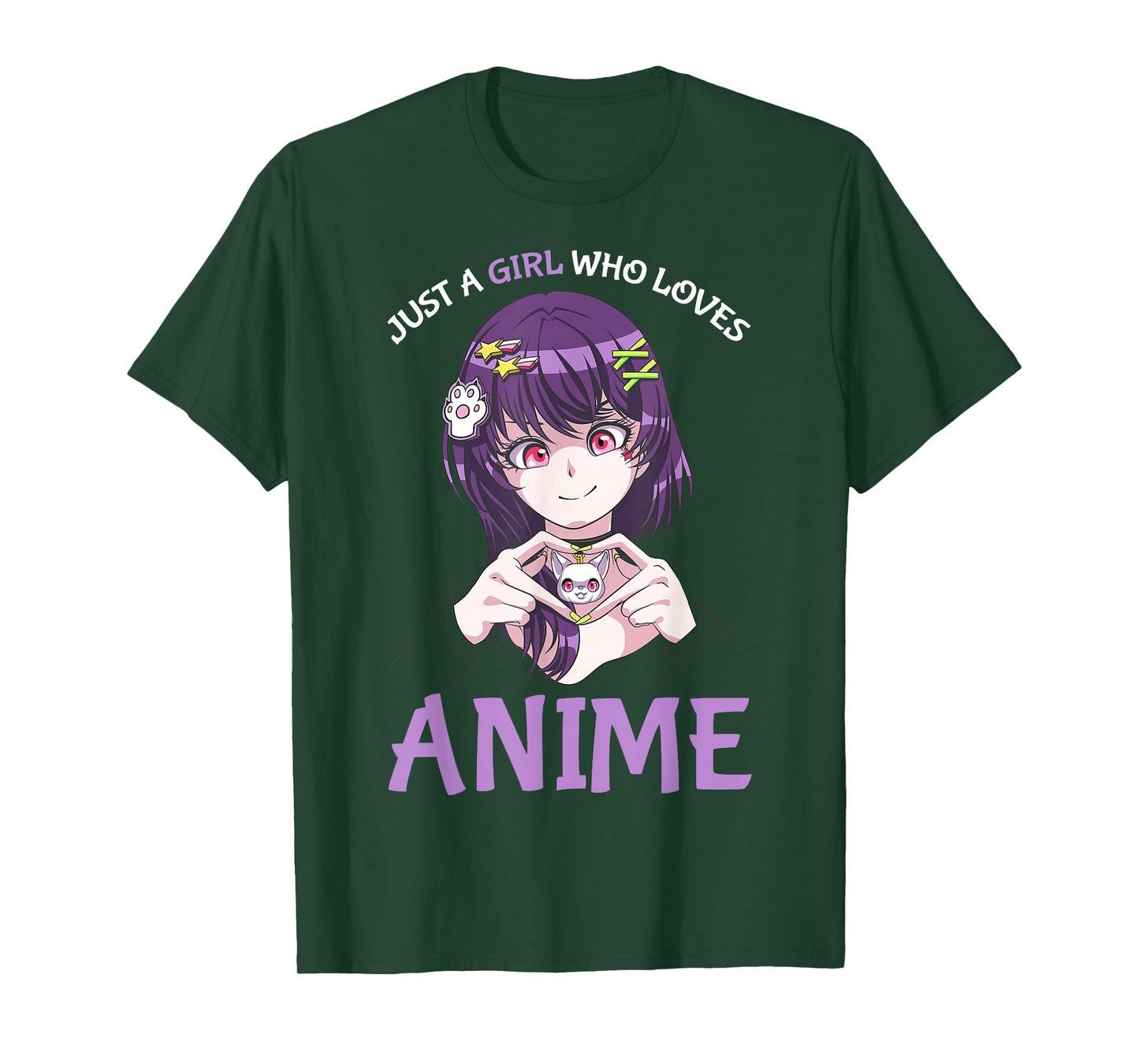 Just A Girl Who Loves Anime Teenage Girls Merch Stuff T-Shirt