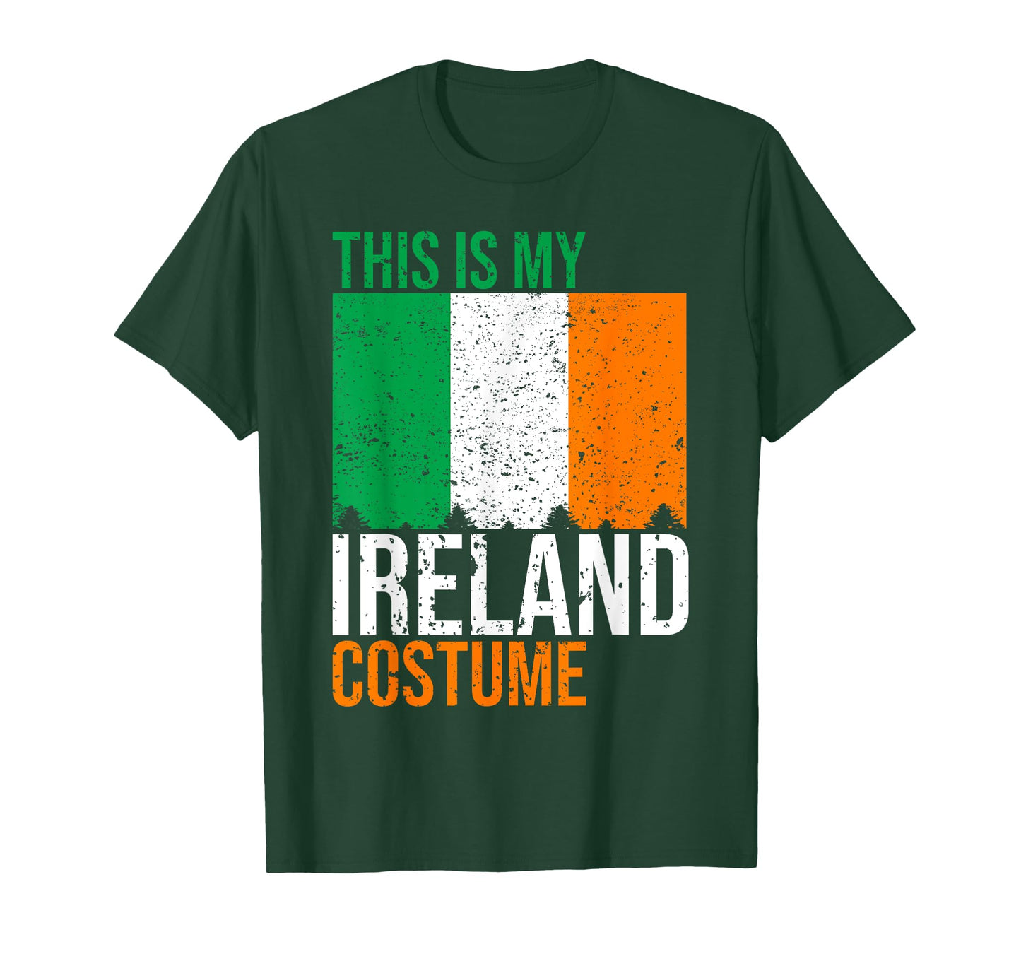Vintage This Is My Ireland Flag Costume for Halloween T-Shirt