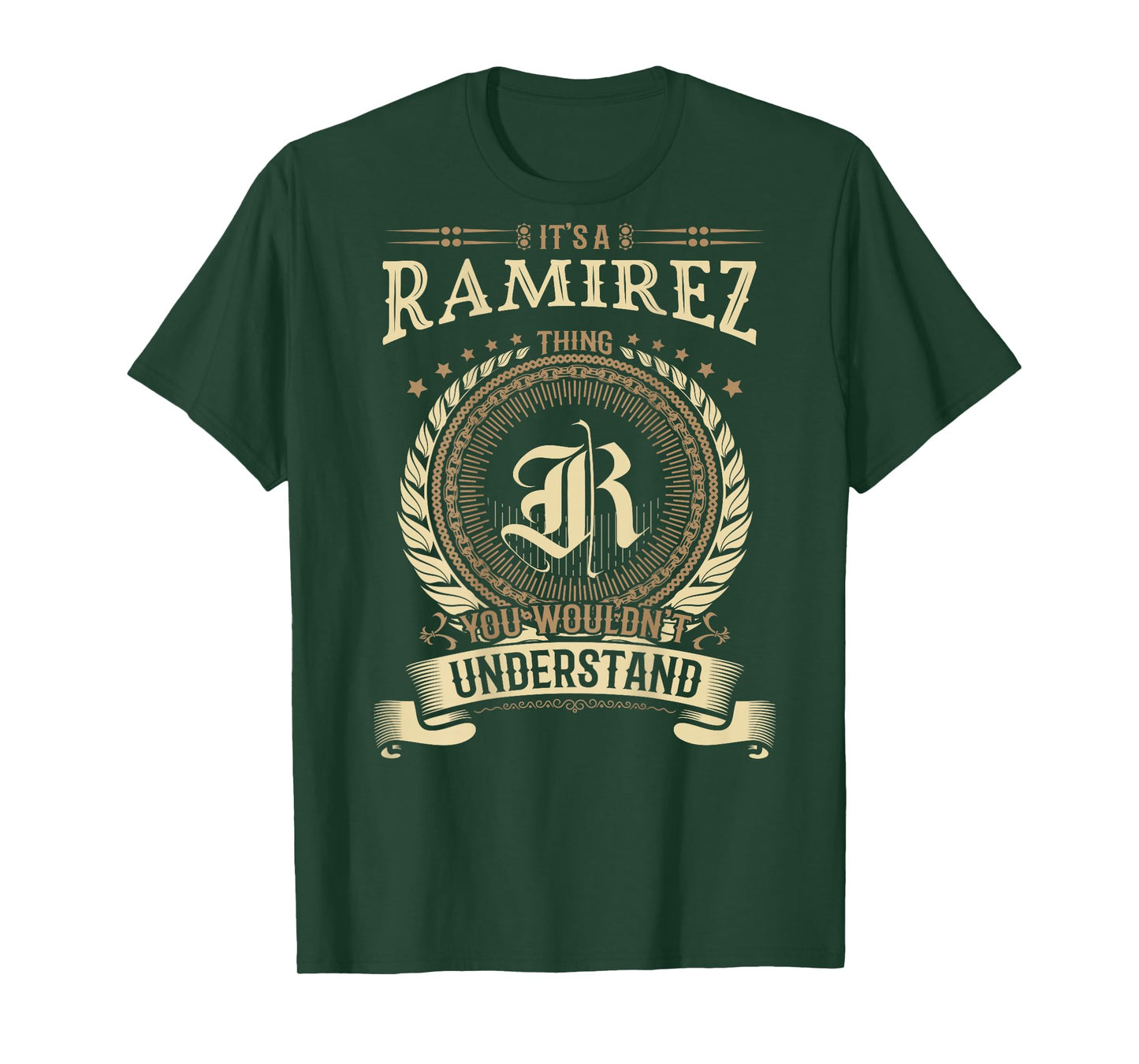 Ramirez Thing You Wouldn't Understand Family BACKPRINT T-Shirt