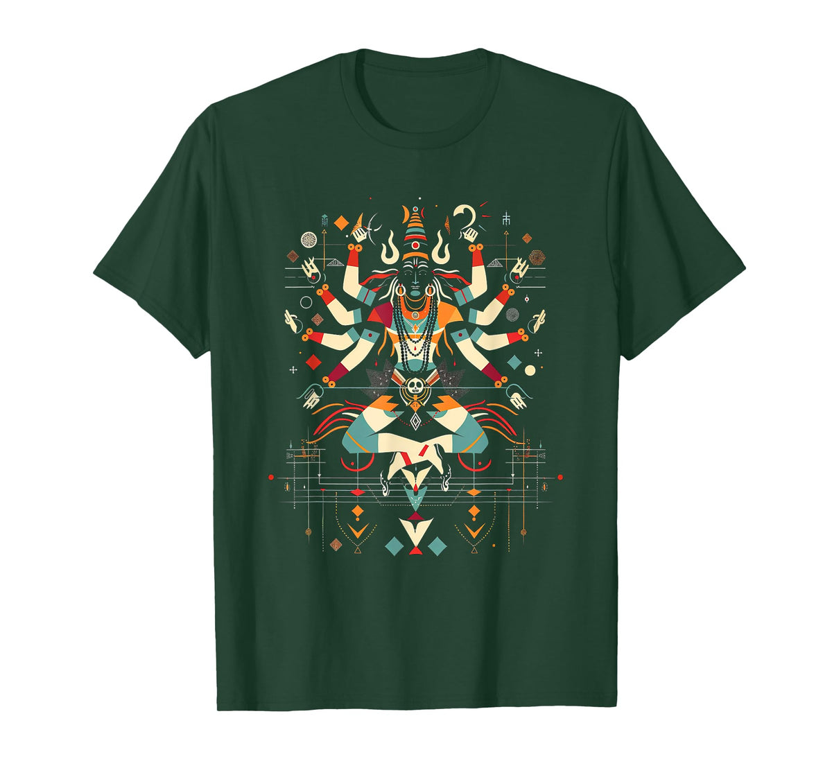 Shiva spiritual hindu god tandava dance yoga meditation T-Shirt