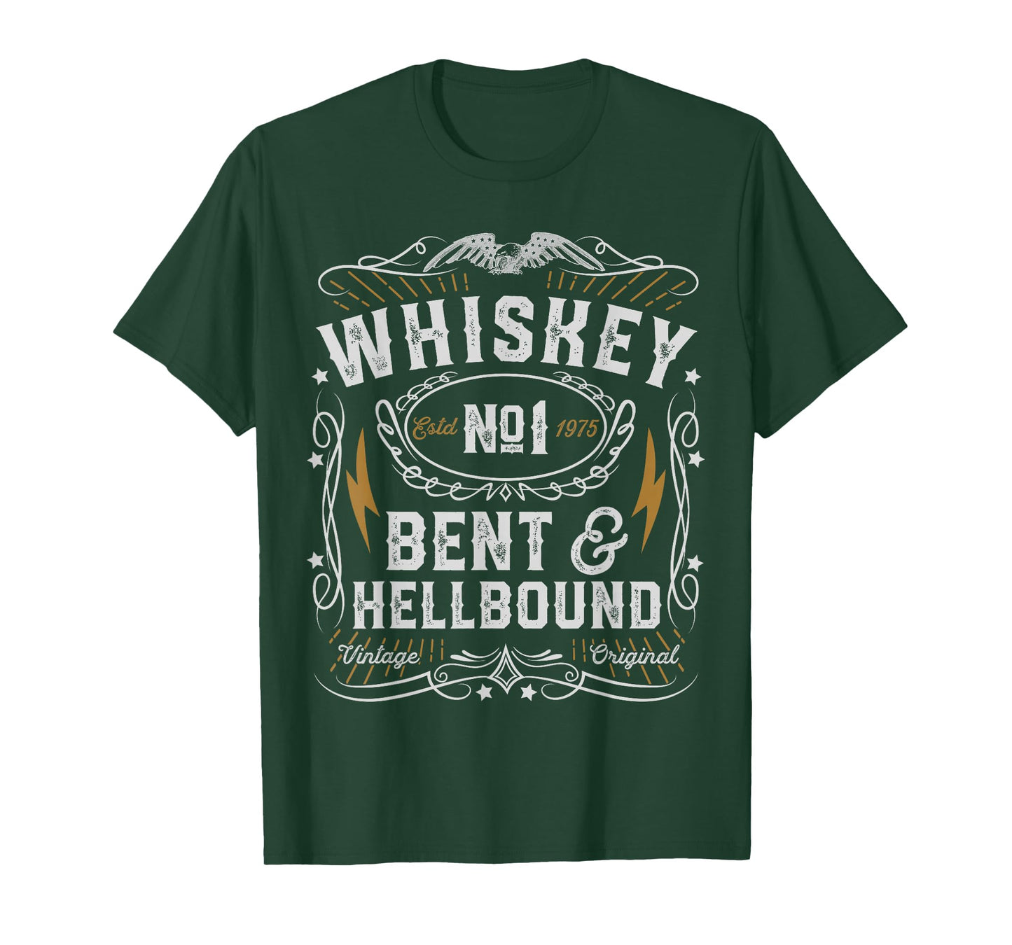 Whiskey Bent And Hellbound Country Music Biker Bourbon Gift T-Shirt