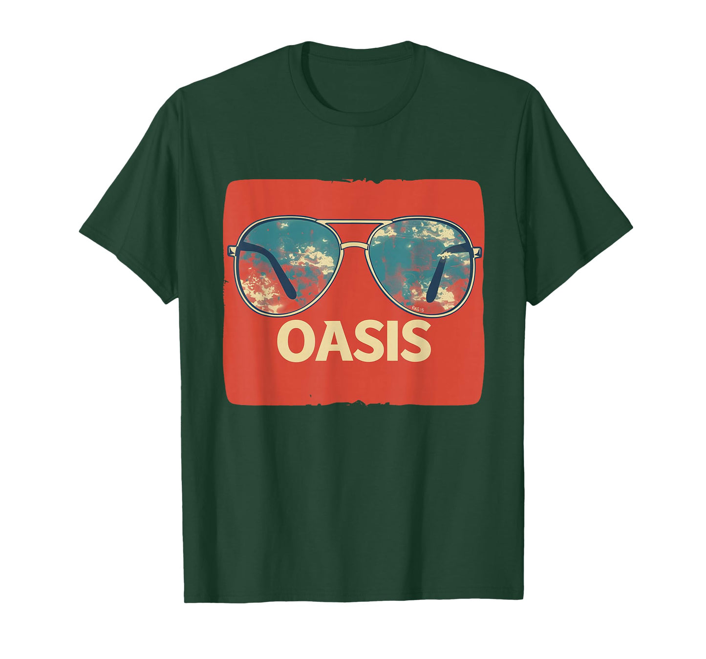 Vacation Sunglasses with cool Oasis Statement T-Shirt