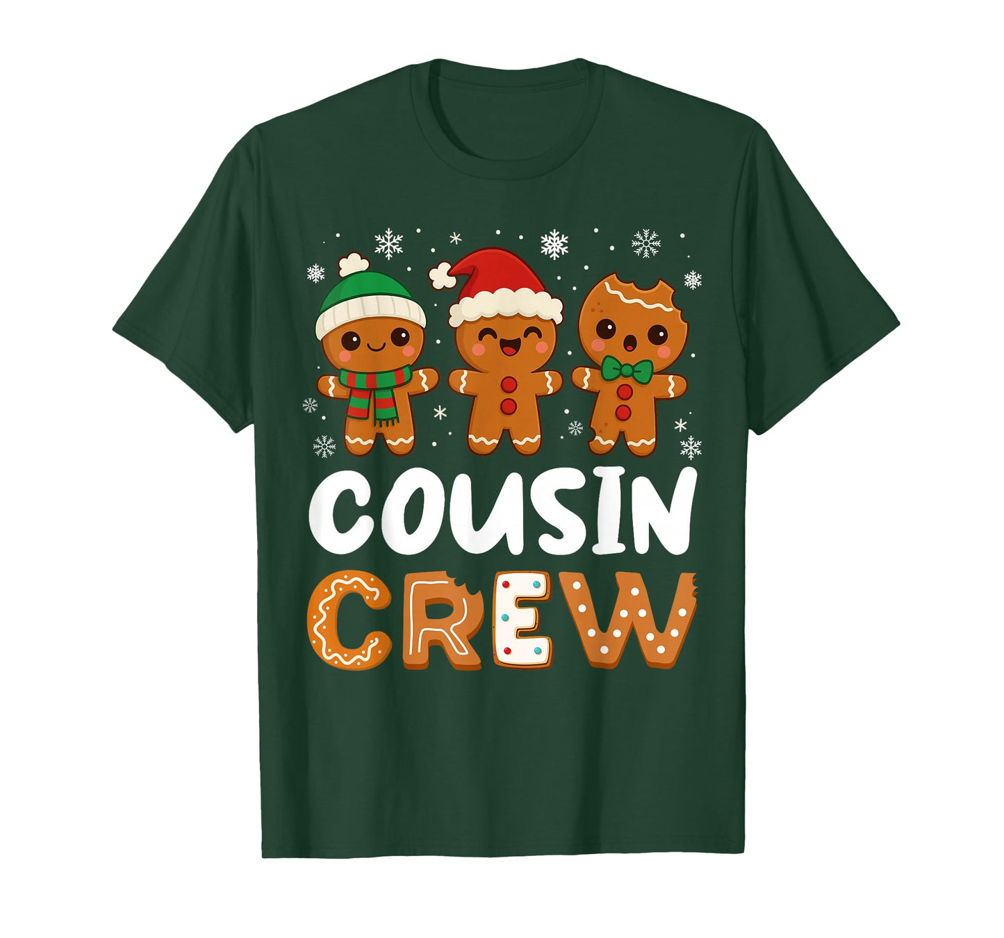 Cousin Crew Christmas 2025 Cookie Kids Boy Girl Family Match T-Shirt