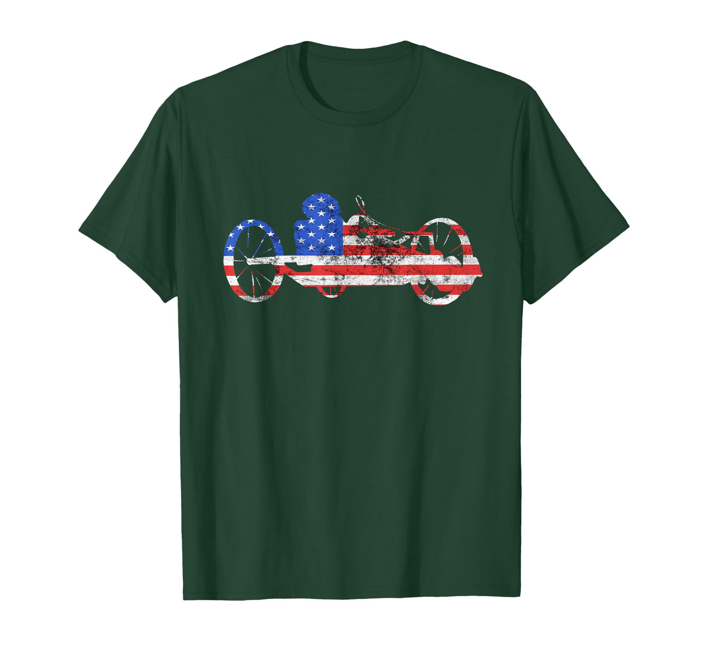 American Recumbent Trike USA Cycling Recumbent Bike Triker T-Shirt