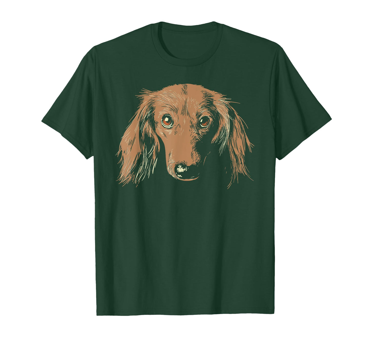 Dachshund dog portrait dachshund head wiener T-Shirt