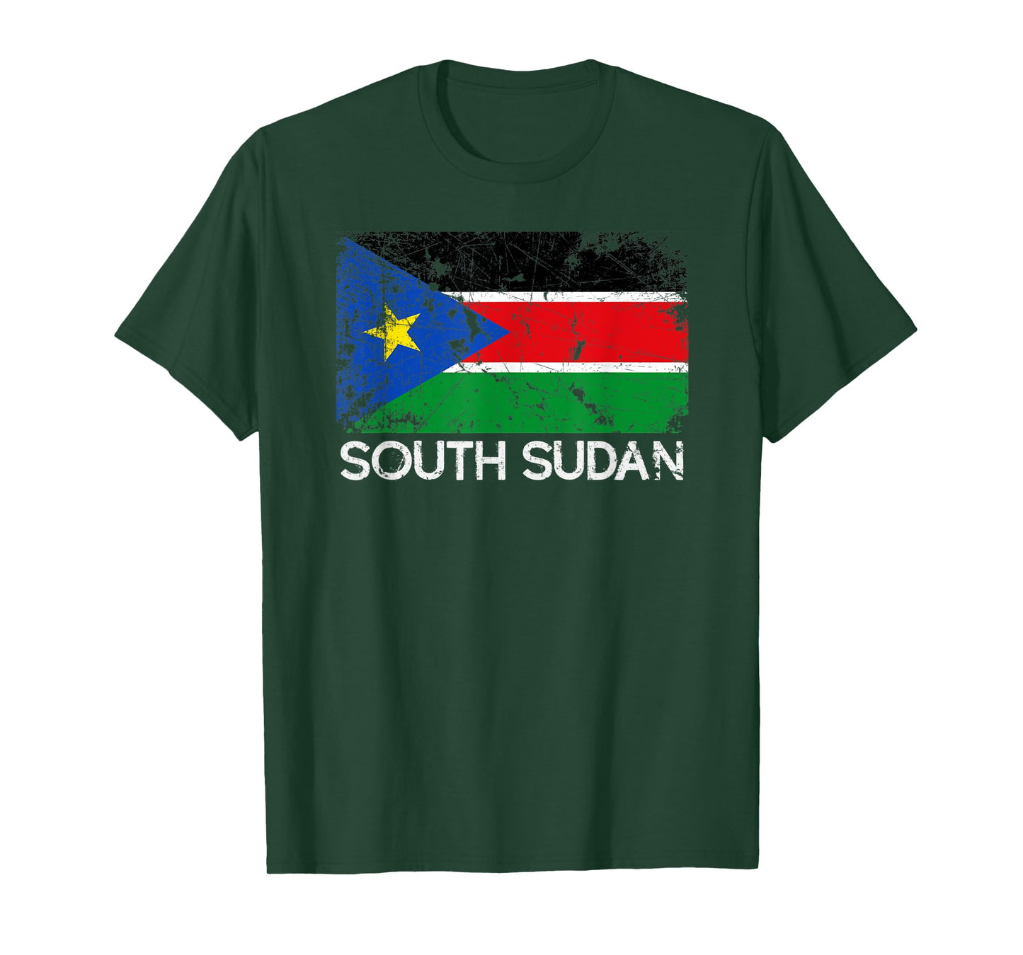 South Sudanese Flag | Vintage Made In South Sudan Gift T-Shirt