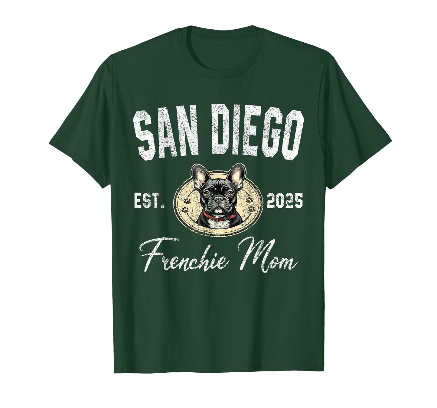 Womens San Diego Frenchie Mom Shirt French Bulldog Dog Lover T-Shirt