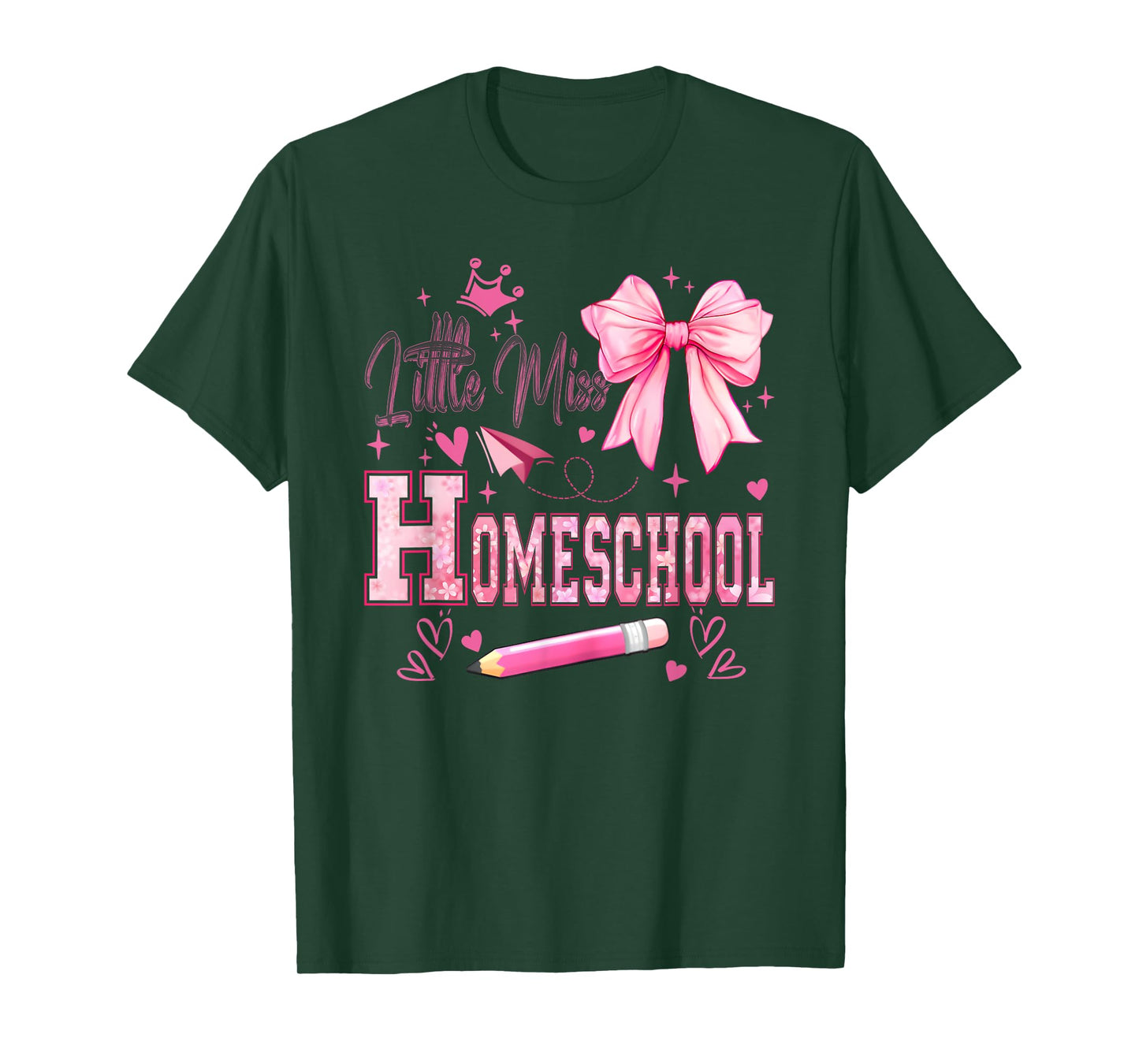 Little Miss Homeschool First Day of Homeschool Cute T-Shirt
