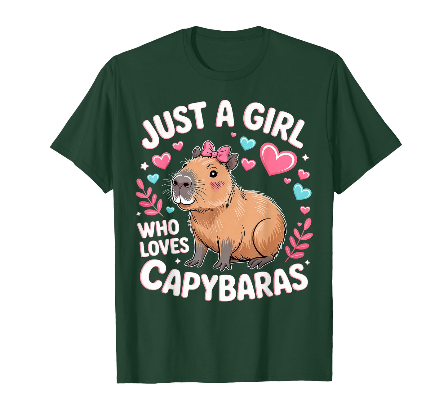 Just A Girl Who Loves Capybaras Funny Capybara Gifts T-Shirt