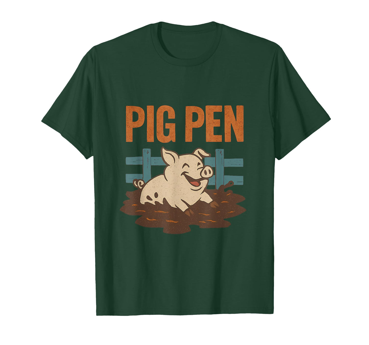 Pig Pen Rustic Farm Humor Grunge Graphic T-Shirt