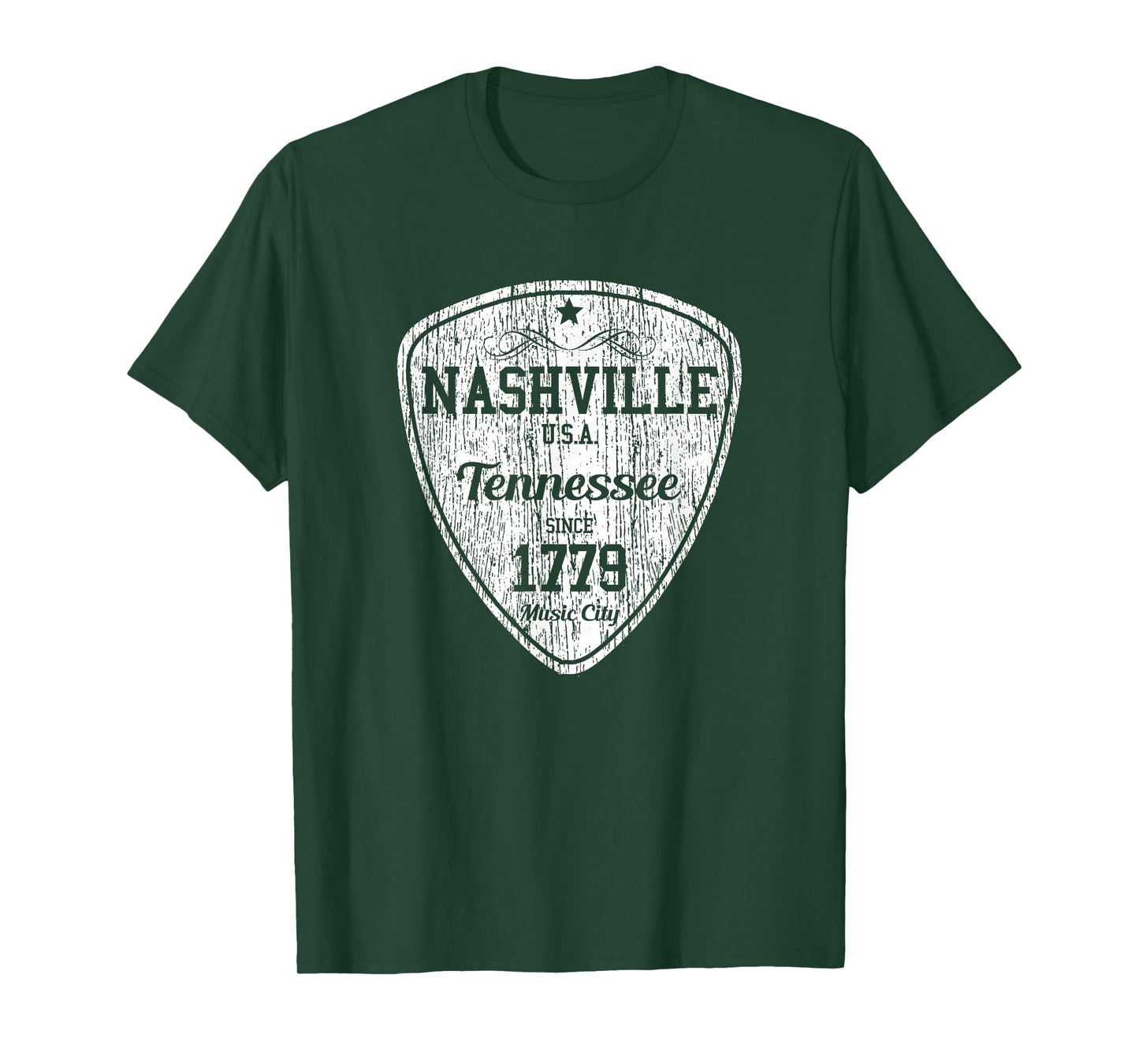 Nashville Country Music City Guitar Pick Gift T-Shirt