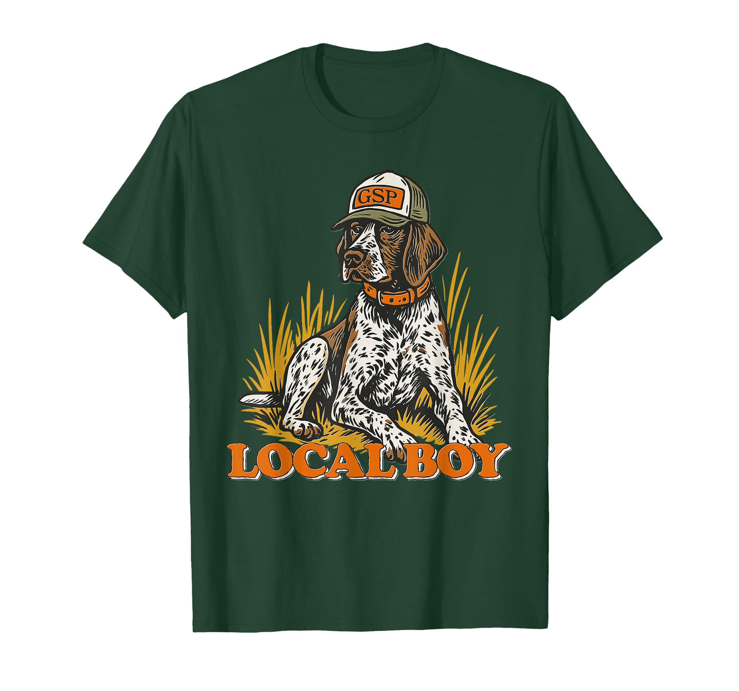 Local Boy GSP German Shorthaired Pointer Hunting Dog Vintage T-Shirt