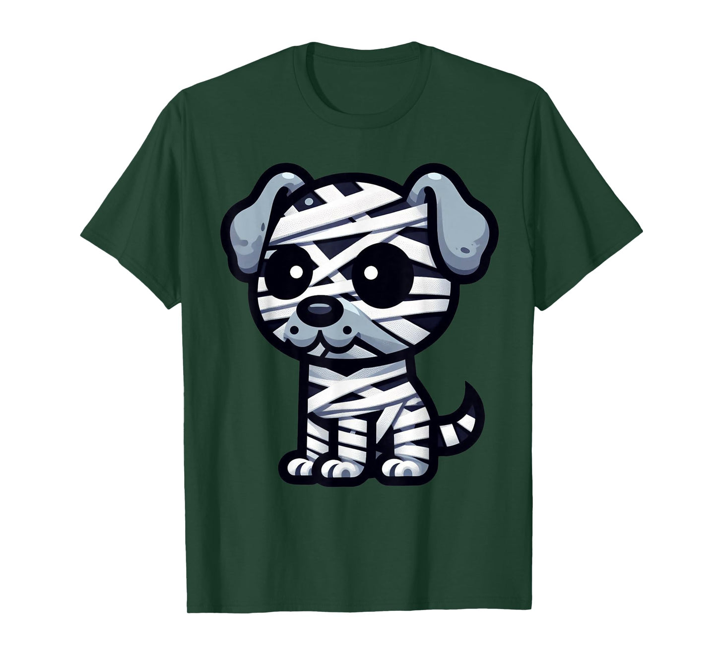 Mummy Dog Halloween - Cute, Funny & Spooky Pet Costume T-Shirt for Men Women Kids