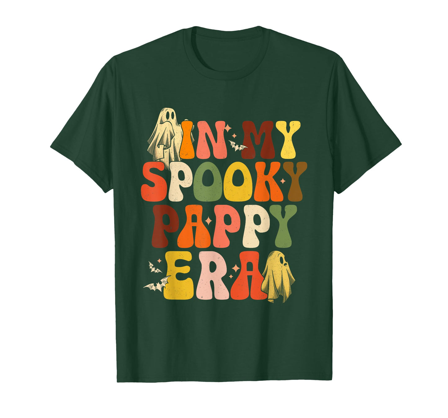 In My Spooky Pappy Era Retro Halloween Boo Ghost Dad Men T-Shirt