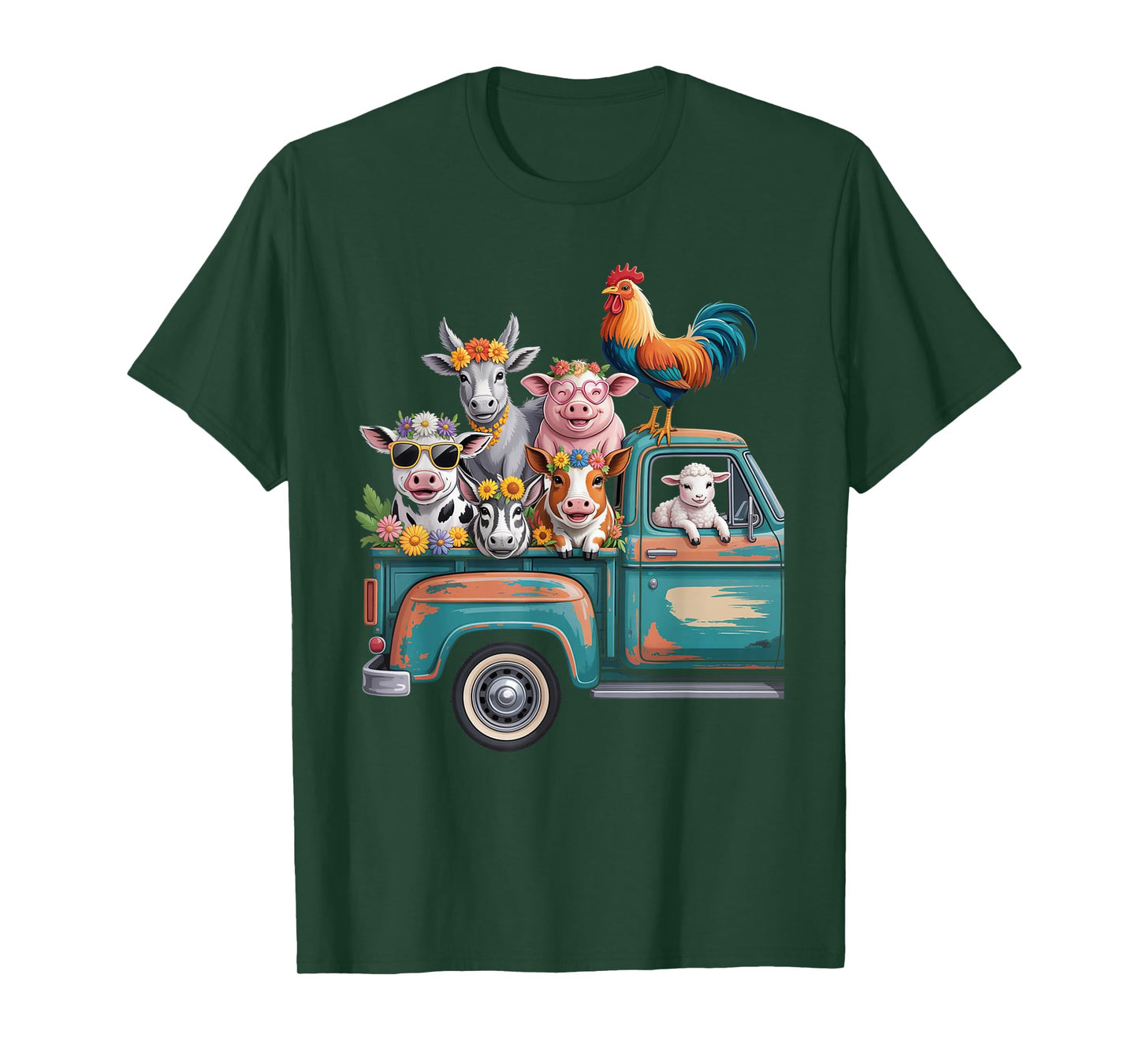 Farm Truck Animal Farmer Wife Cowgirl Life Men Women Kids T-Shirt