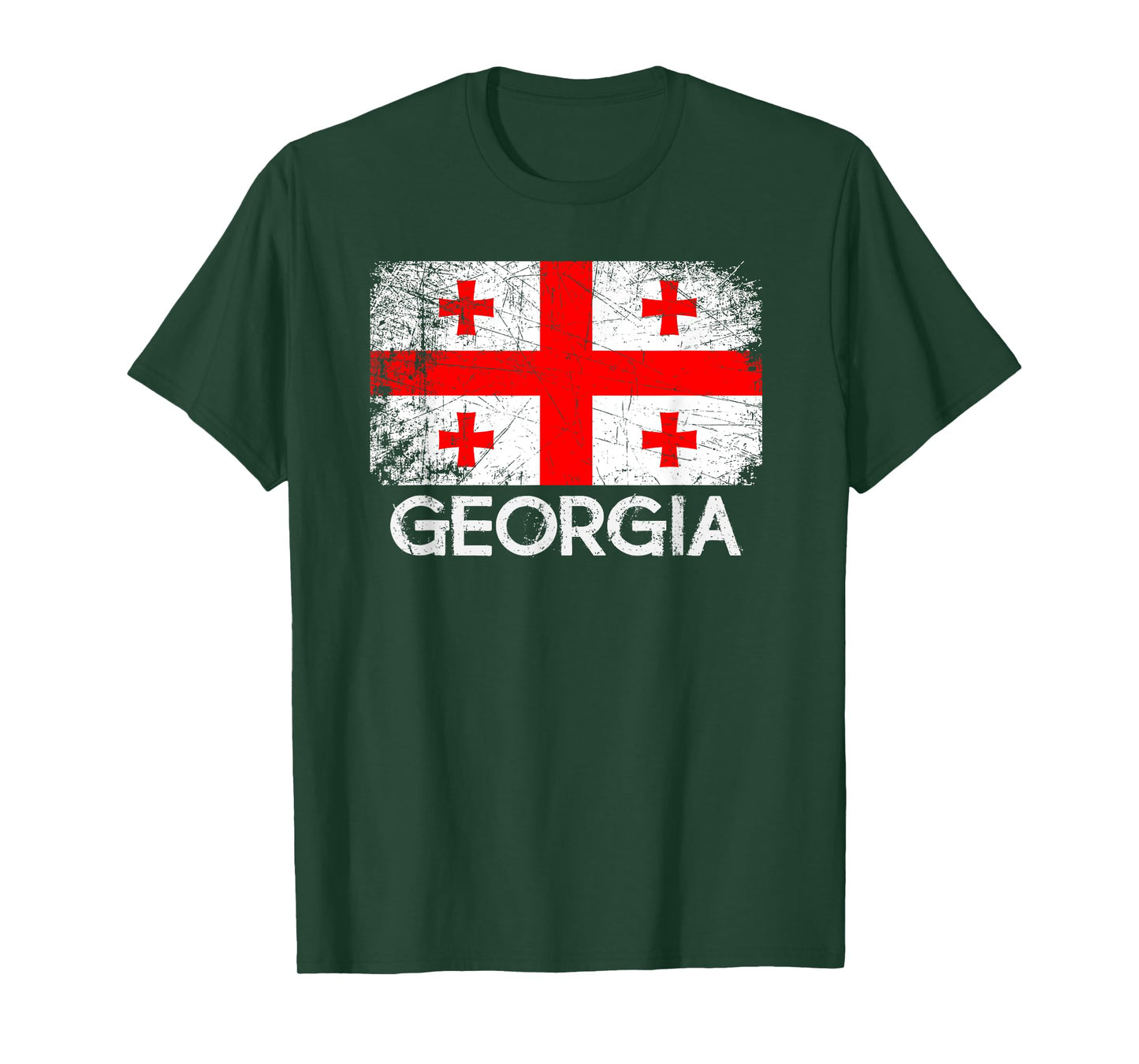 Georgian Flag | Vintage Made In Georgia Gift T-Shirt