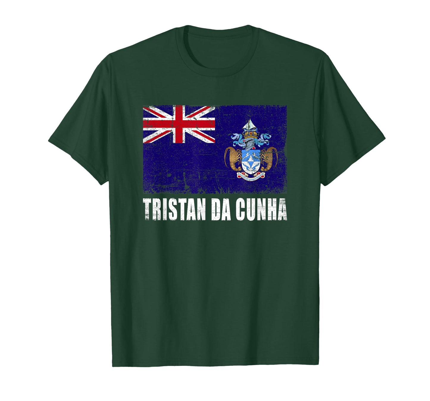 Tristan Da Cunha Flag Grunge Country Flag Tristan Da Cunha T-Shirt