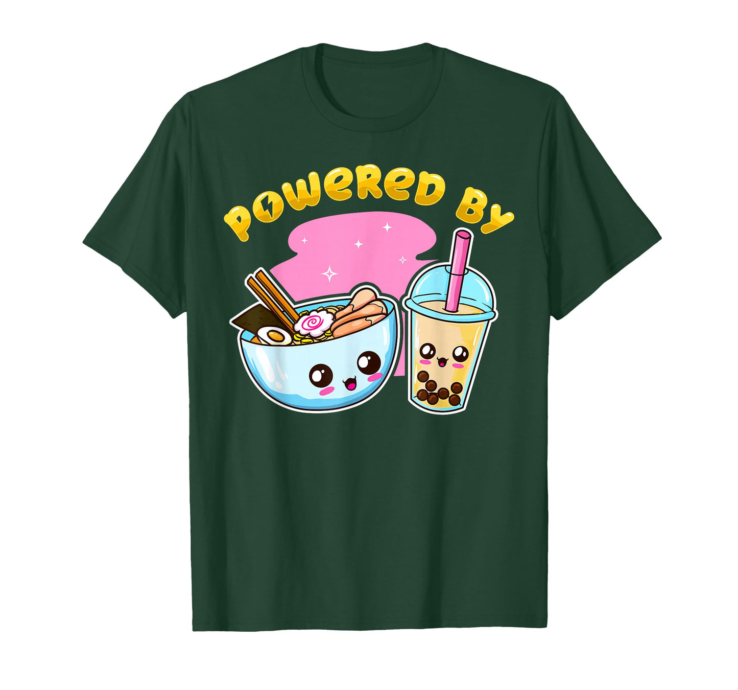 Ramen Bubble Tea Boba Japanese Noodles Anime K-POP Merch T-Shirt