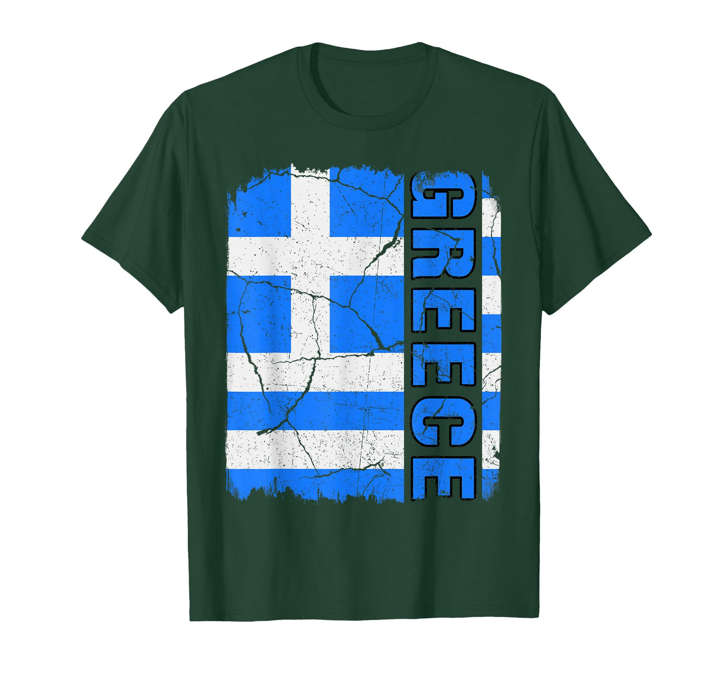 Vintage Greek Flag Greece Pride Roots Heritage Gift T-Shirt