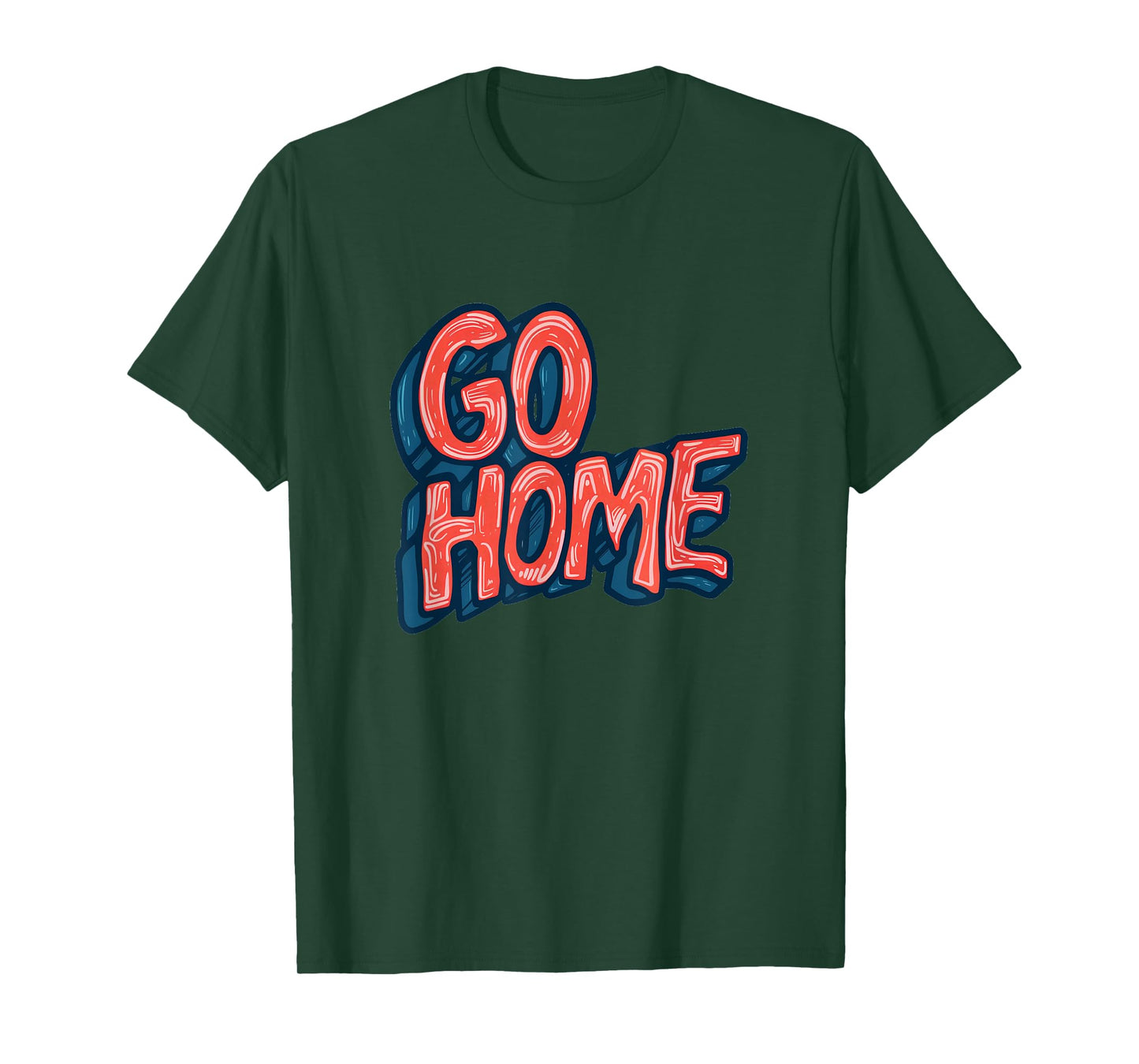 Awesome Go Home Emblem Costume T-Shirt