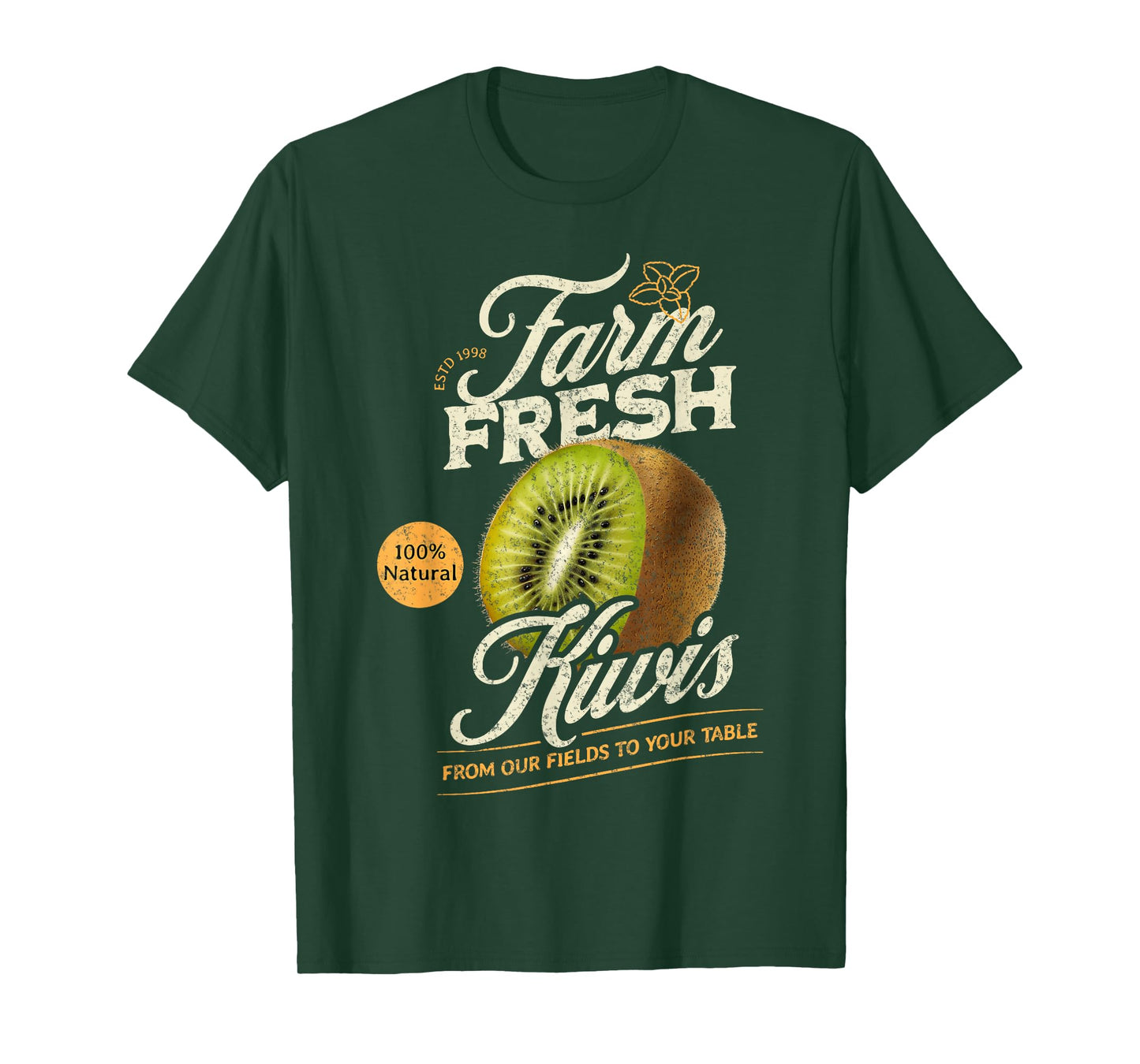 Farm Fresh Organic Kiwi Farmer's Market Homegrown T-Shirt