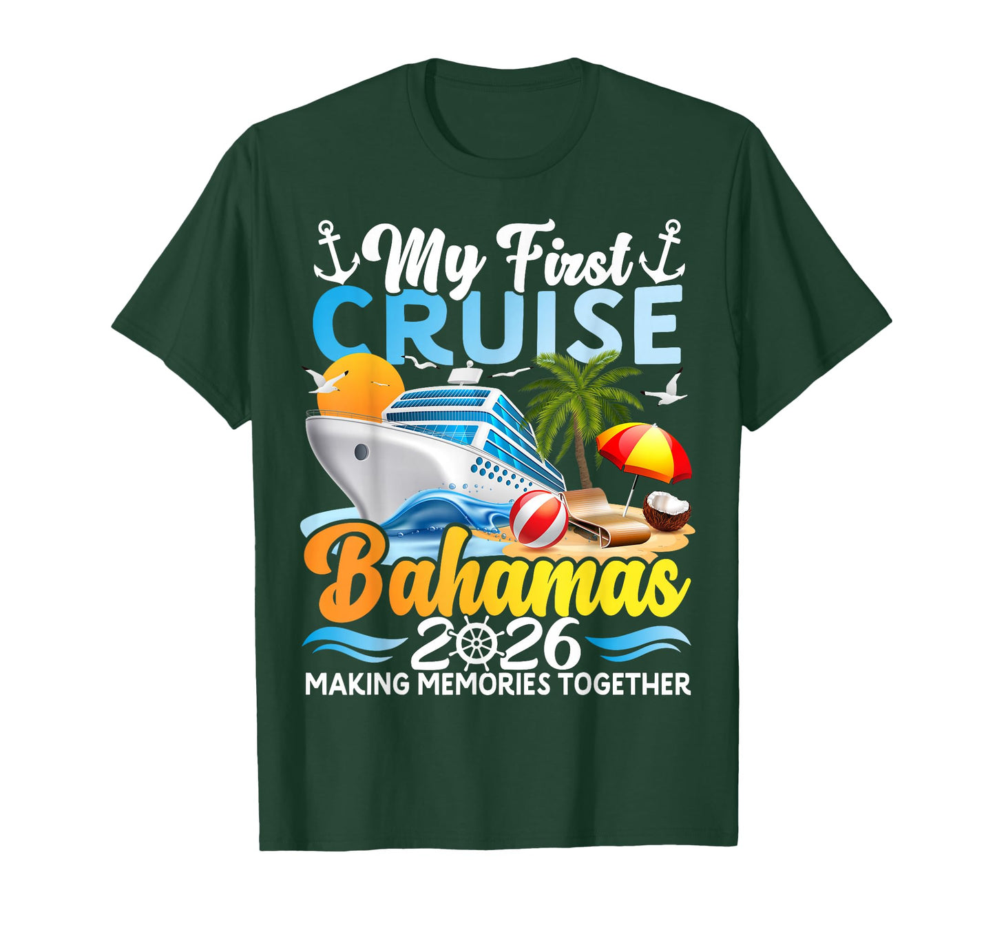 My First Cruise Bahamas 2026 Cute First Time Cruise Vacation T-Shirt