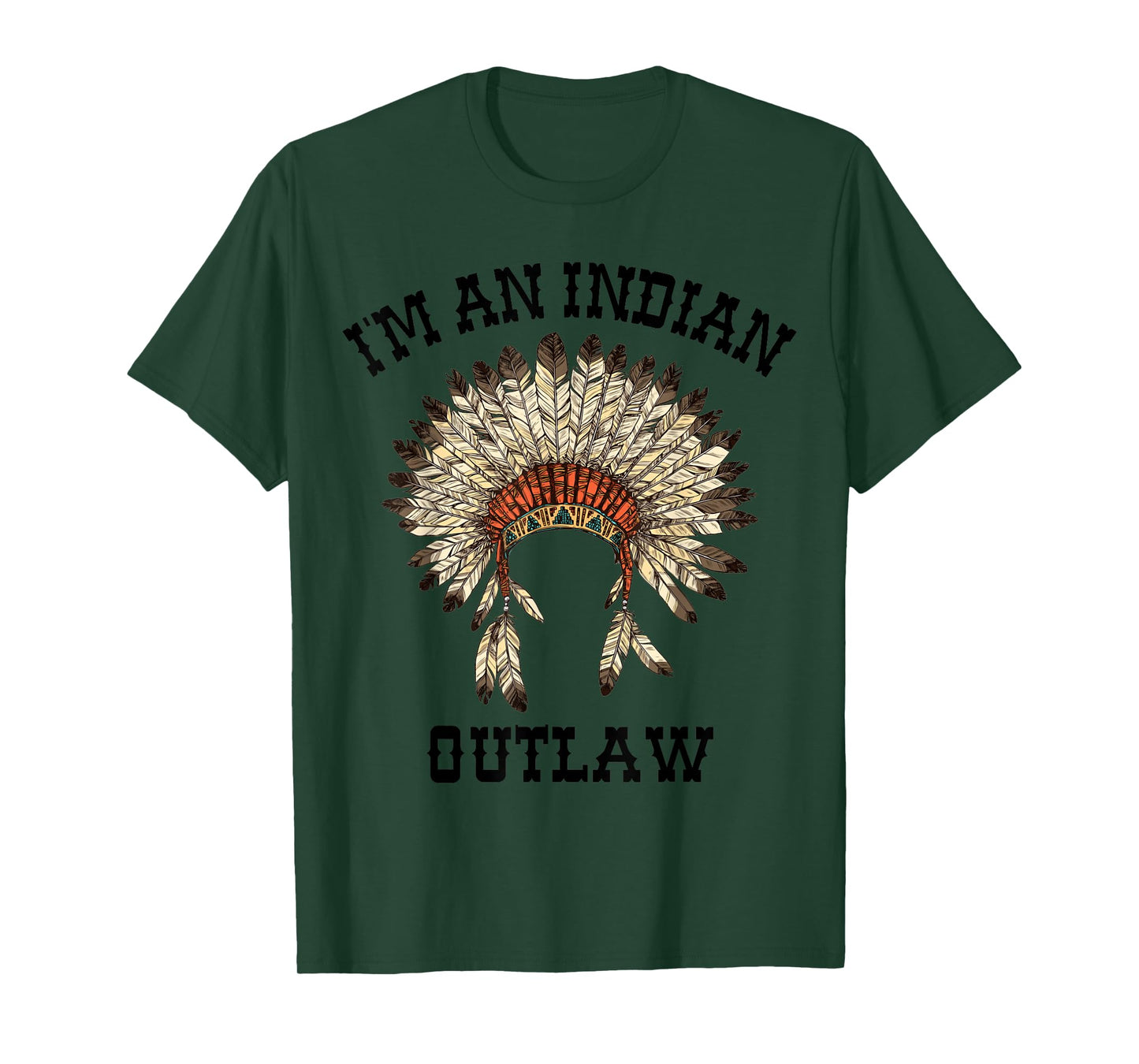 Vintage Indian Outlaw Classic T-Shirt - Women's Grey Classic Fit Short Sleeve T-Shirt - Small - Music Themed - Vacation Wear