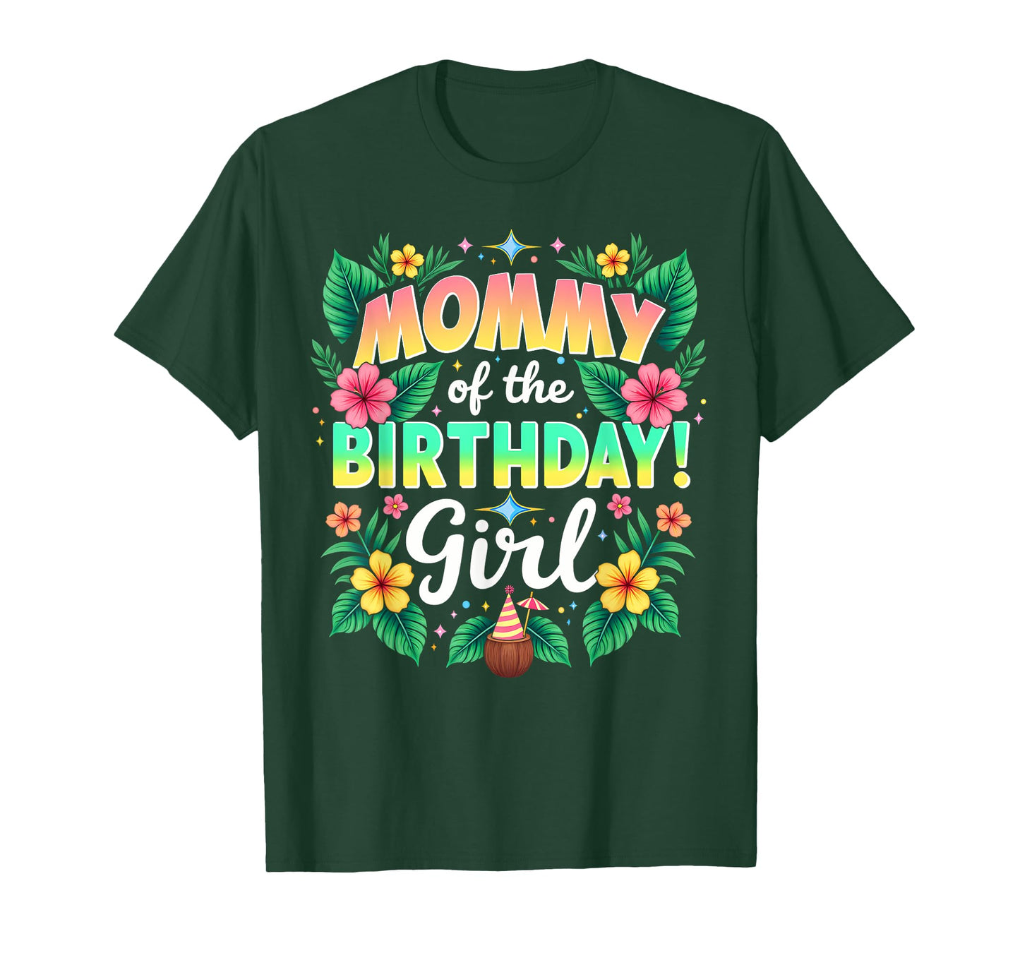 Aloha Hawaii Mom Mommy Of The Birthday Girl T-Shirt