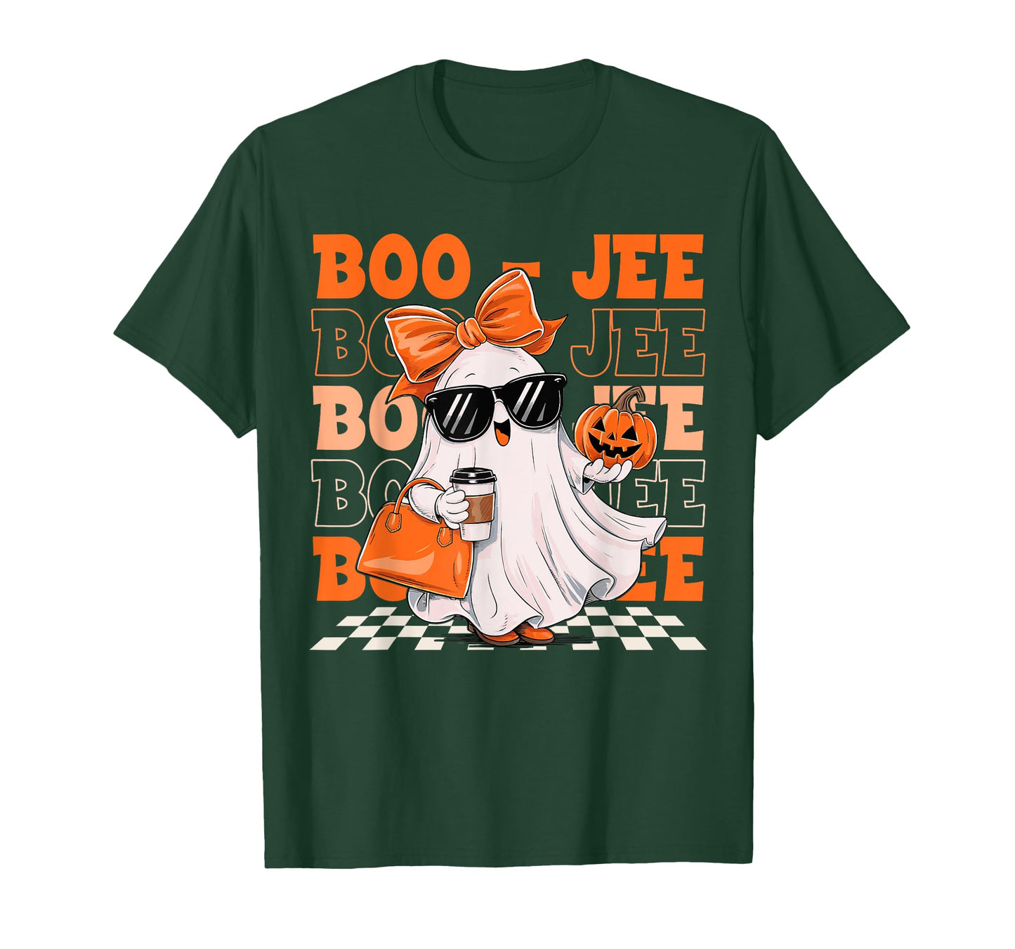 Cute Ghost Boujee Boo-Jee Funny Halloween Spooky Season T-Shirt