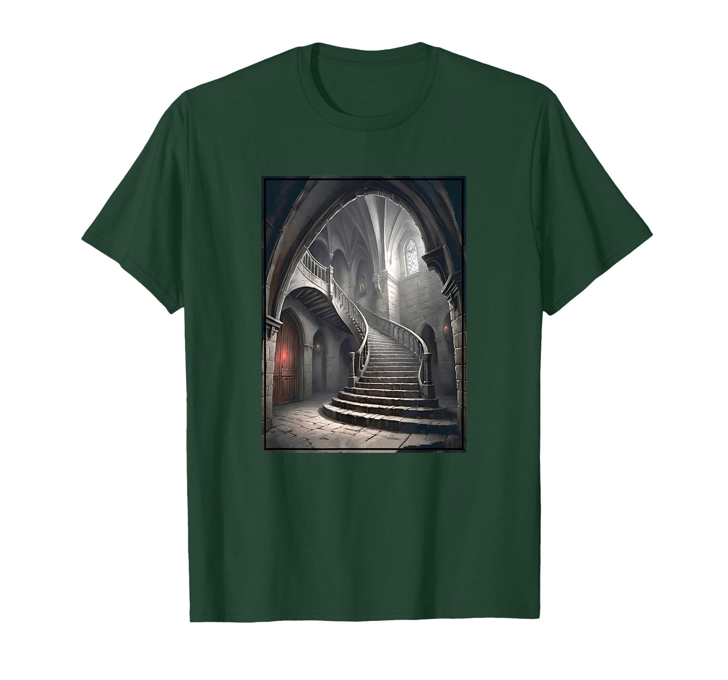Dracula's Castle Staircase and Architecture T-Shirt