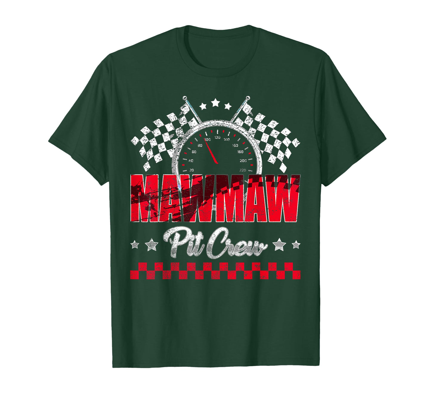 Race Car Birthday Party Racing Family Mawmaw Pit Crew T-Shirt