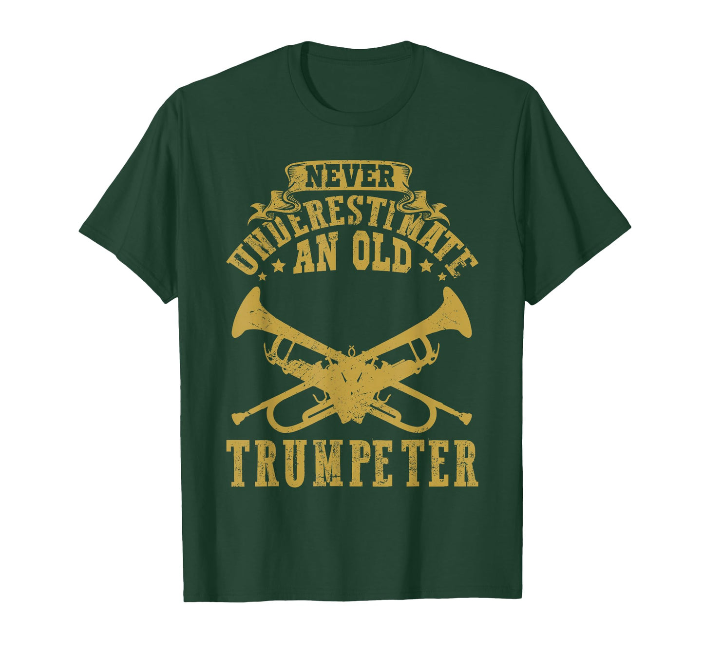 Never underestimate an old Trumpeter Trumpet Player T-Shirt