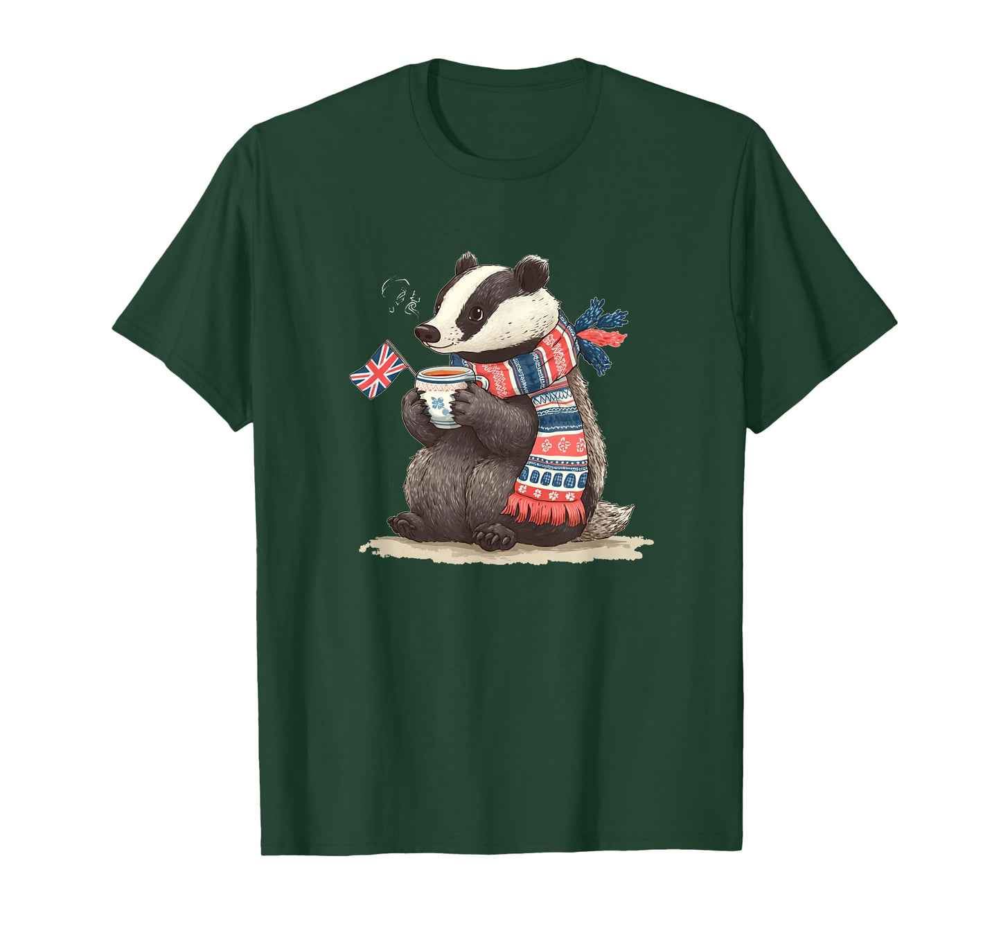Cool British Badger Costume for Adults and Kids T-Shirt
