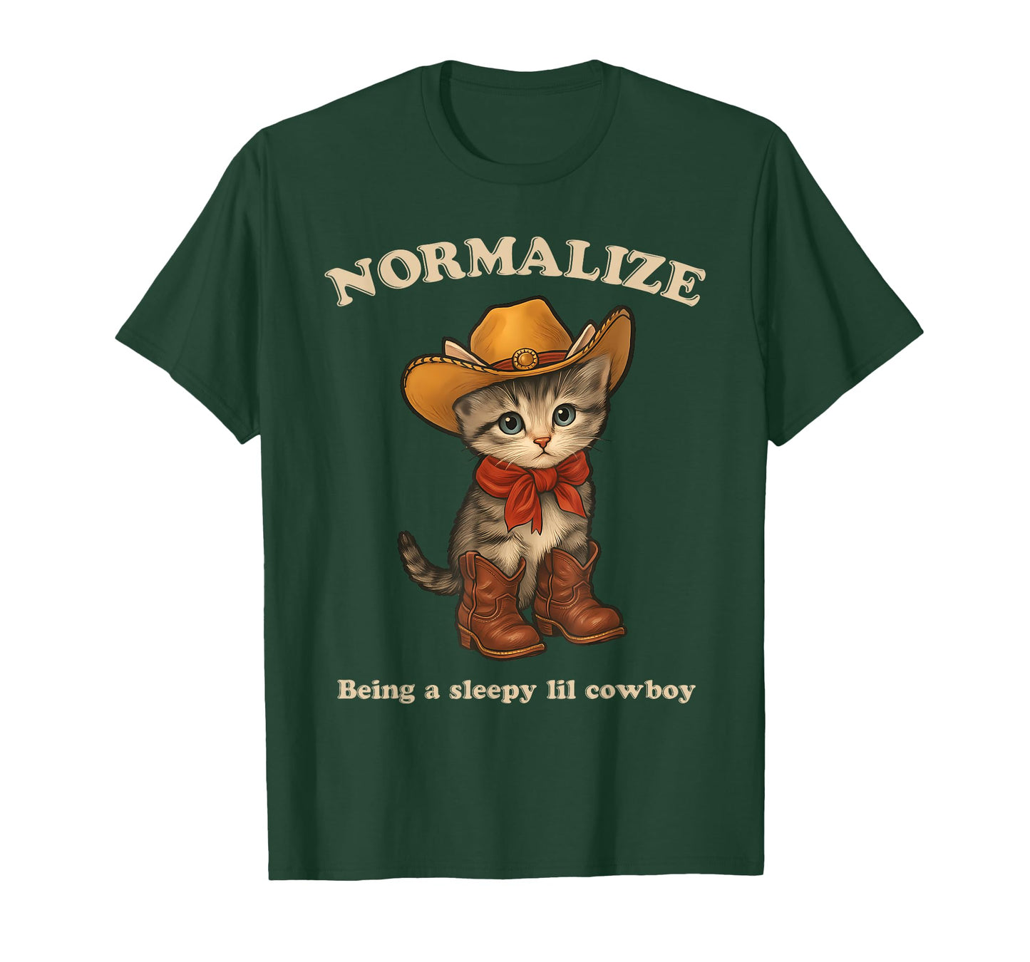 Normalize Being A Sleepy Lil Cowboy T-Shirt