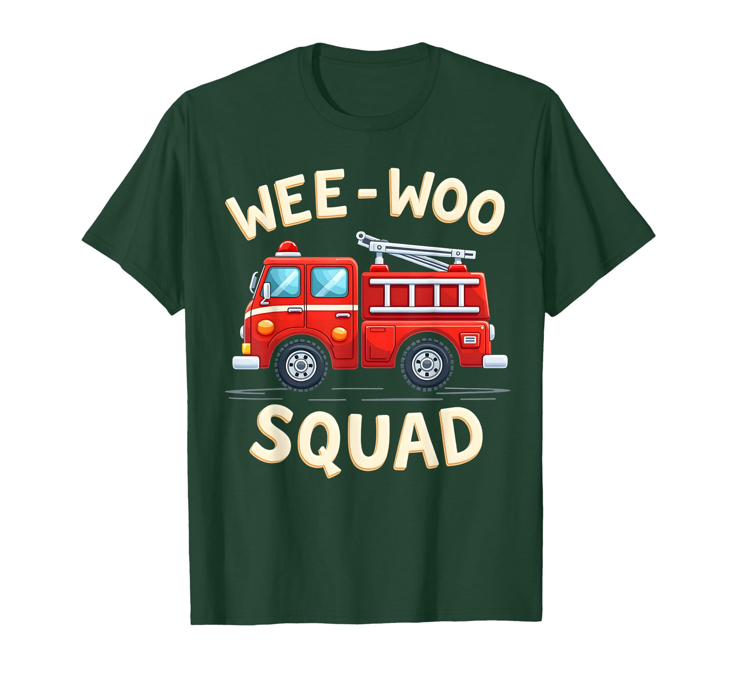 Fire Truck Fireman Boys Funny Firefighter T-Shirt